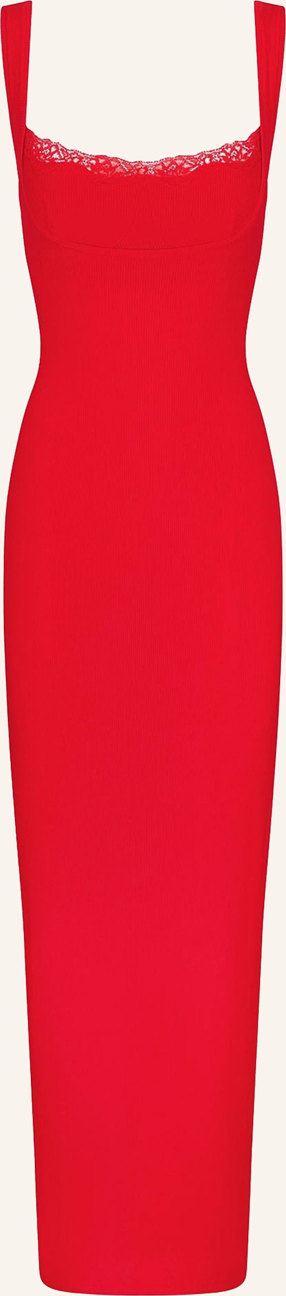 Skims Lounge-Kleid Soft Lounge Lace rot