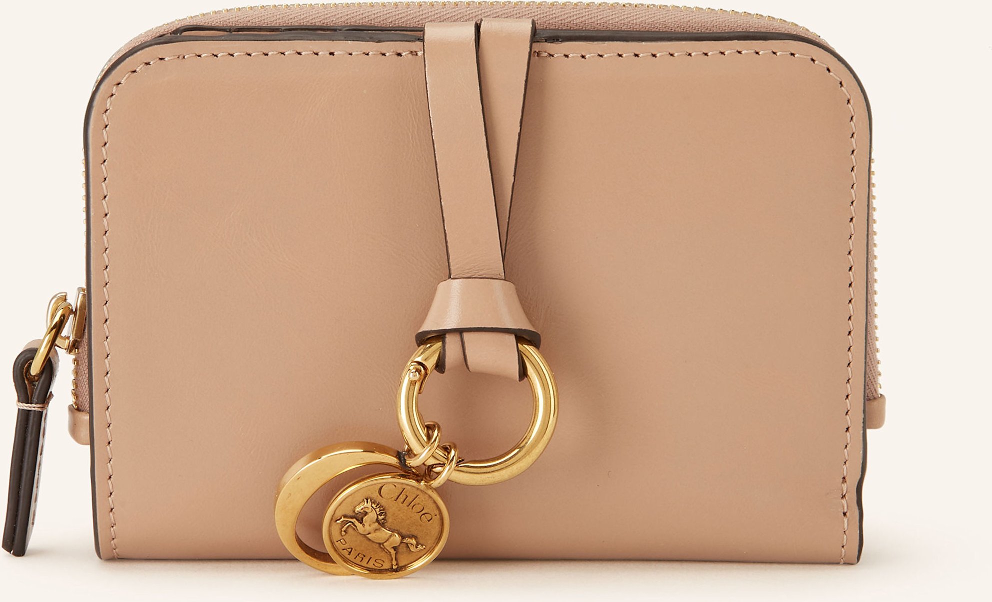 Chloé Geldbörse Alphabet beige