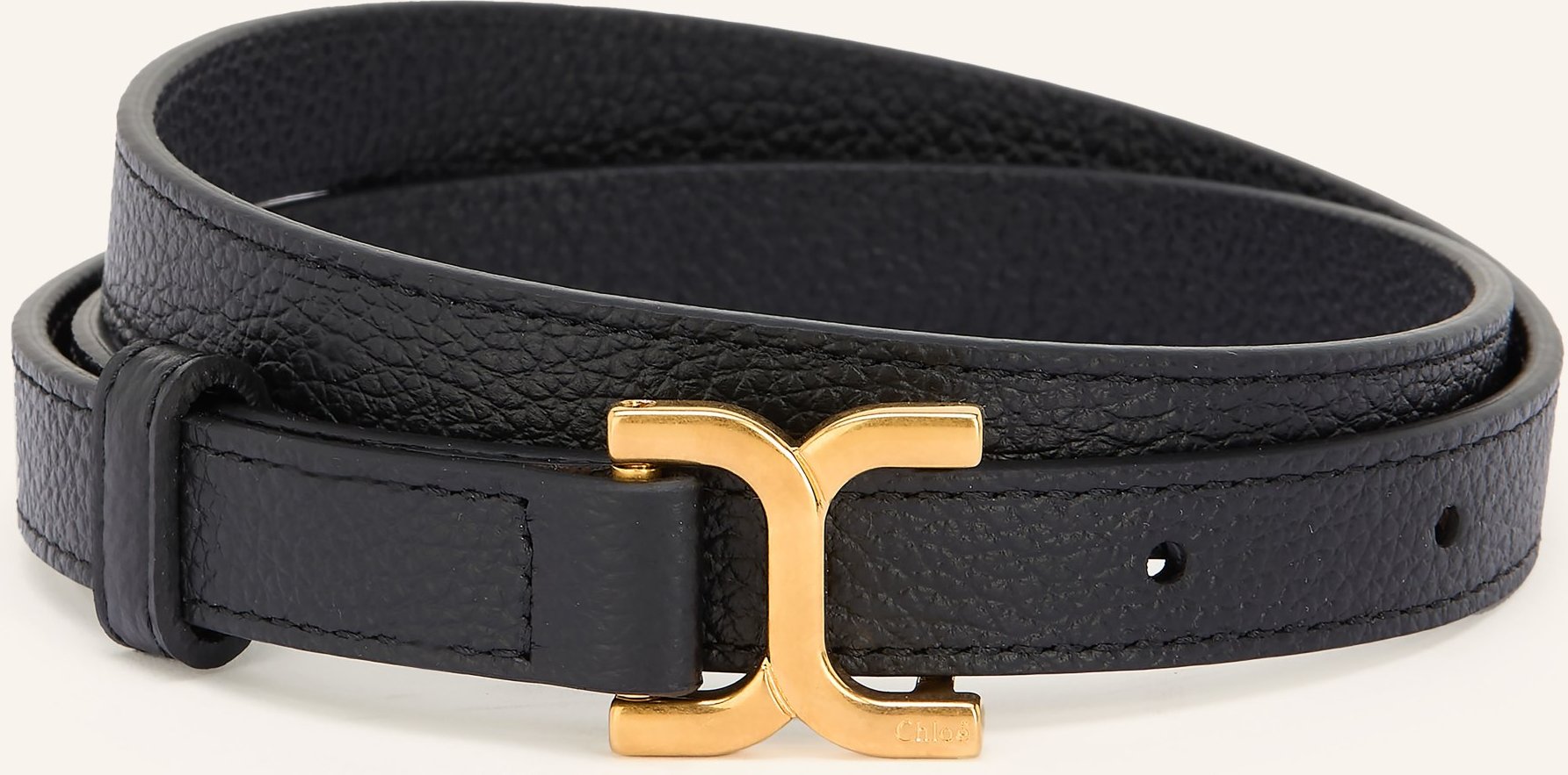 Chloé Ledergürtel Marcie schwarz