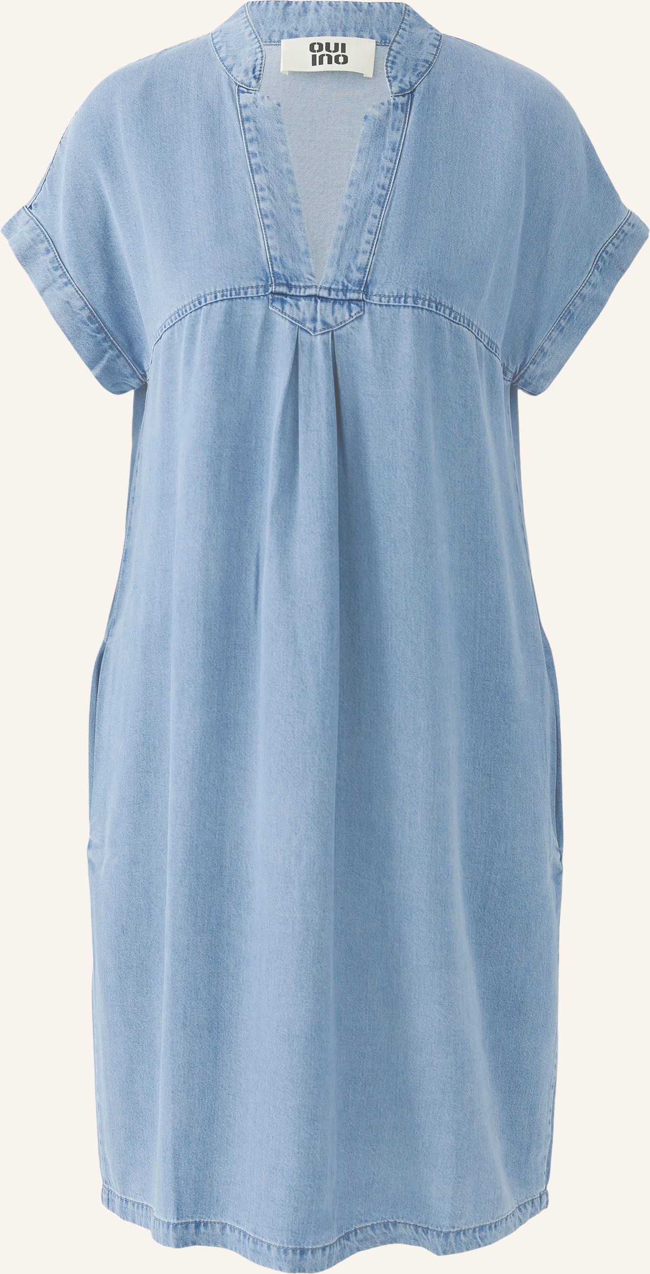 Oui Kleid In Jeansoptik blau
