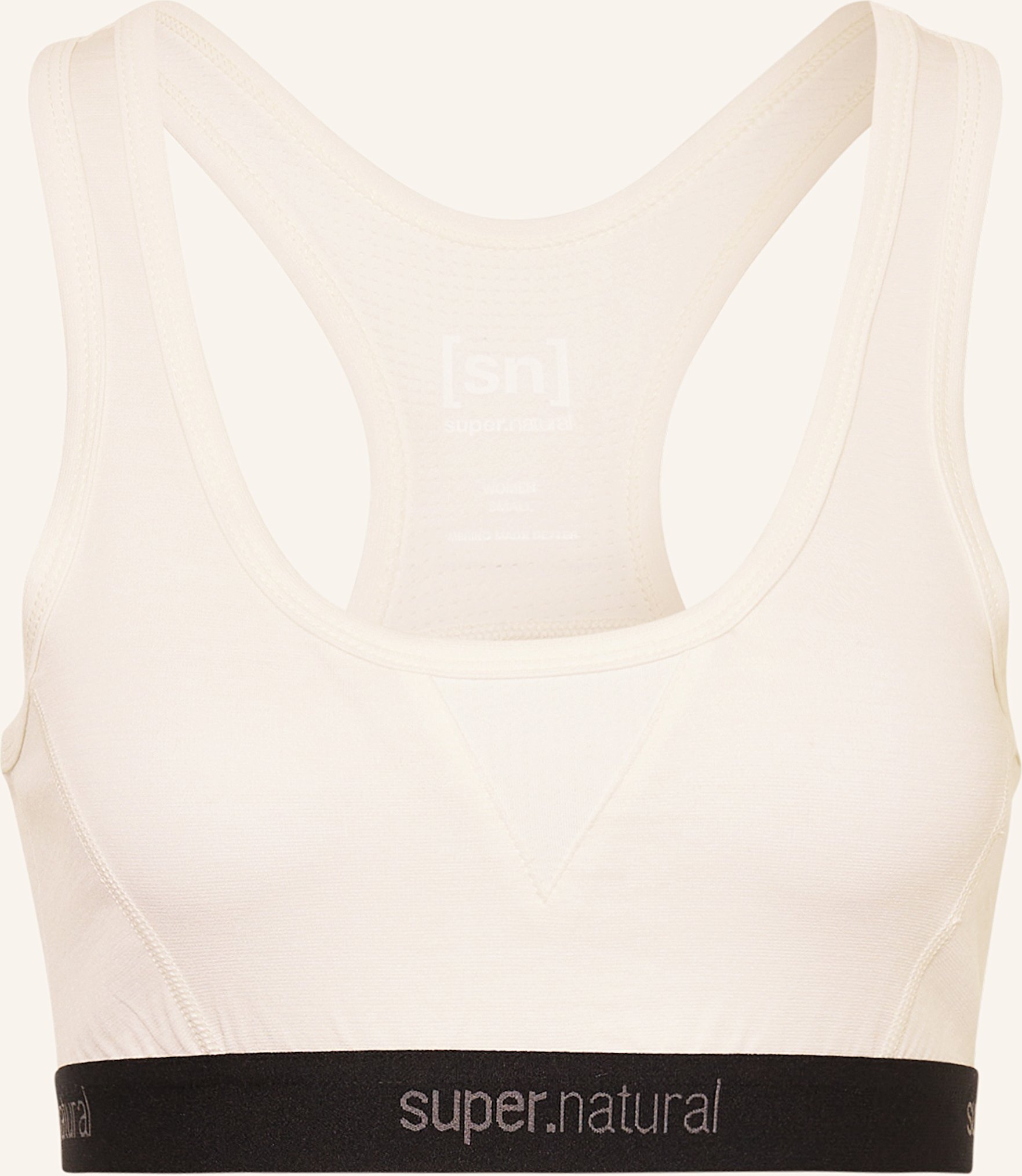 Thumbnail - Super.Natural Sport-Bh tundra220 Semplice Mit Merinowolle weiss