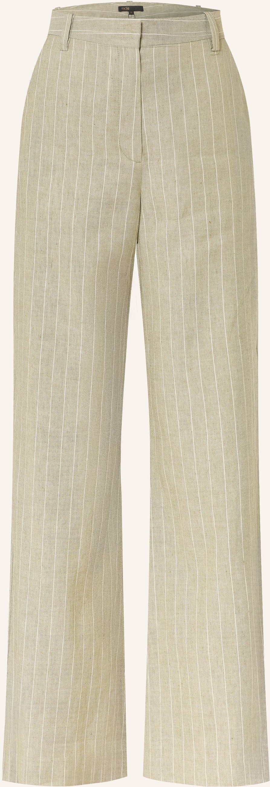 Maje Marlenehose Mit Leinen gruen