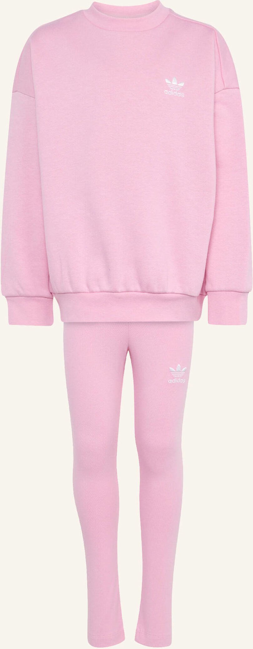 Adidas Originals Crew Leggings Set, Oversized pink