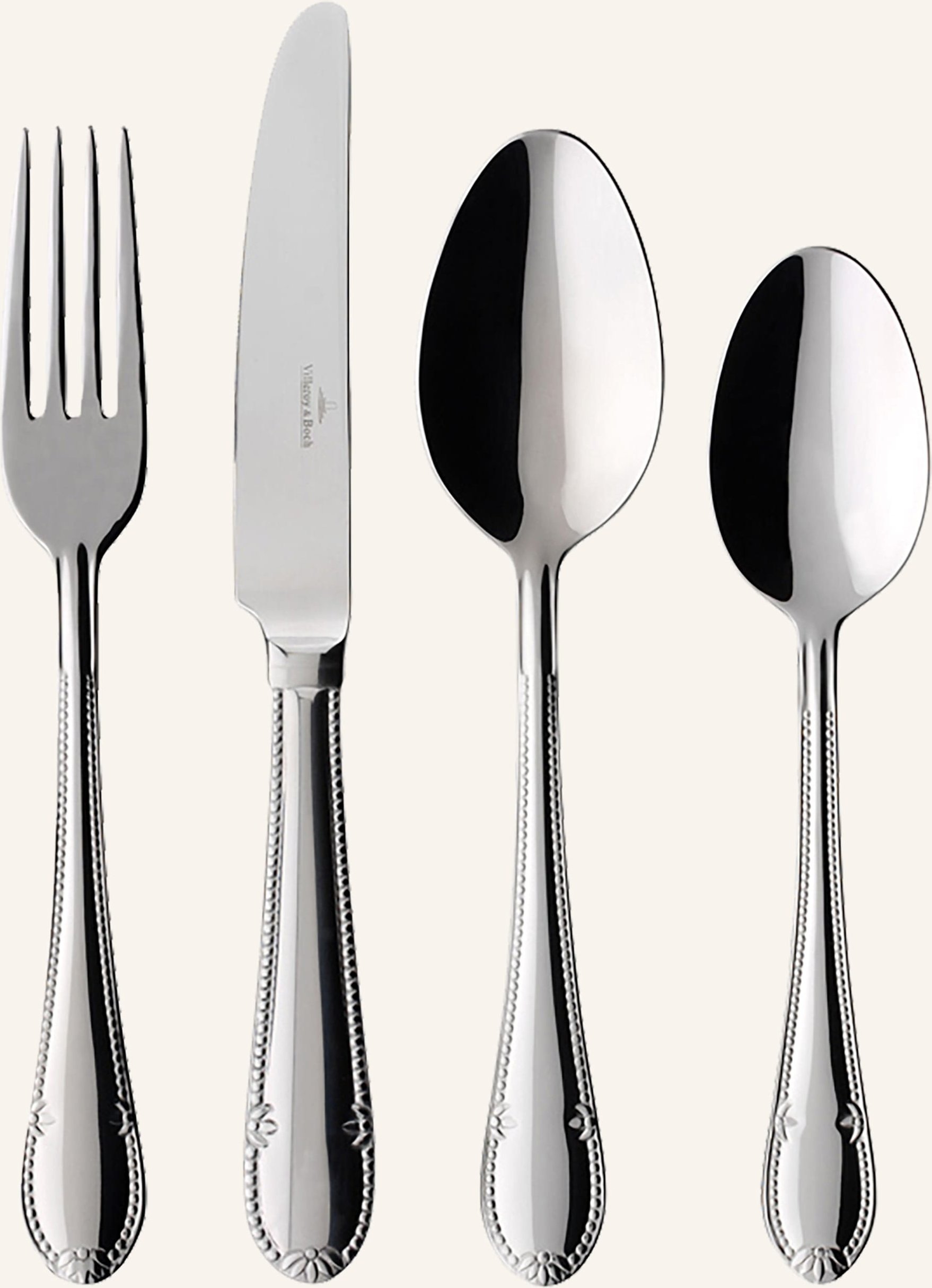 Thumbnail - Villeroy & Boch Tafelbesteck 24tlg. Mademoiselle silber