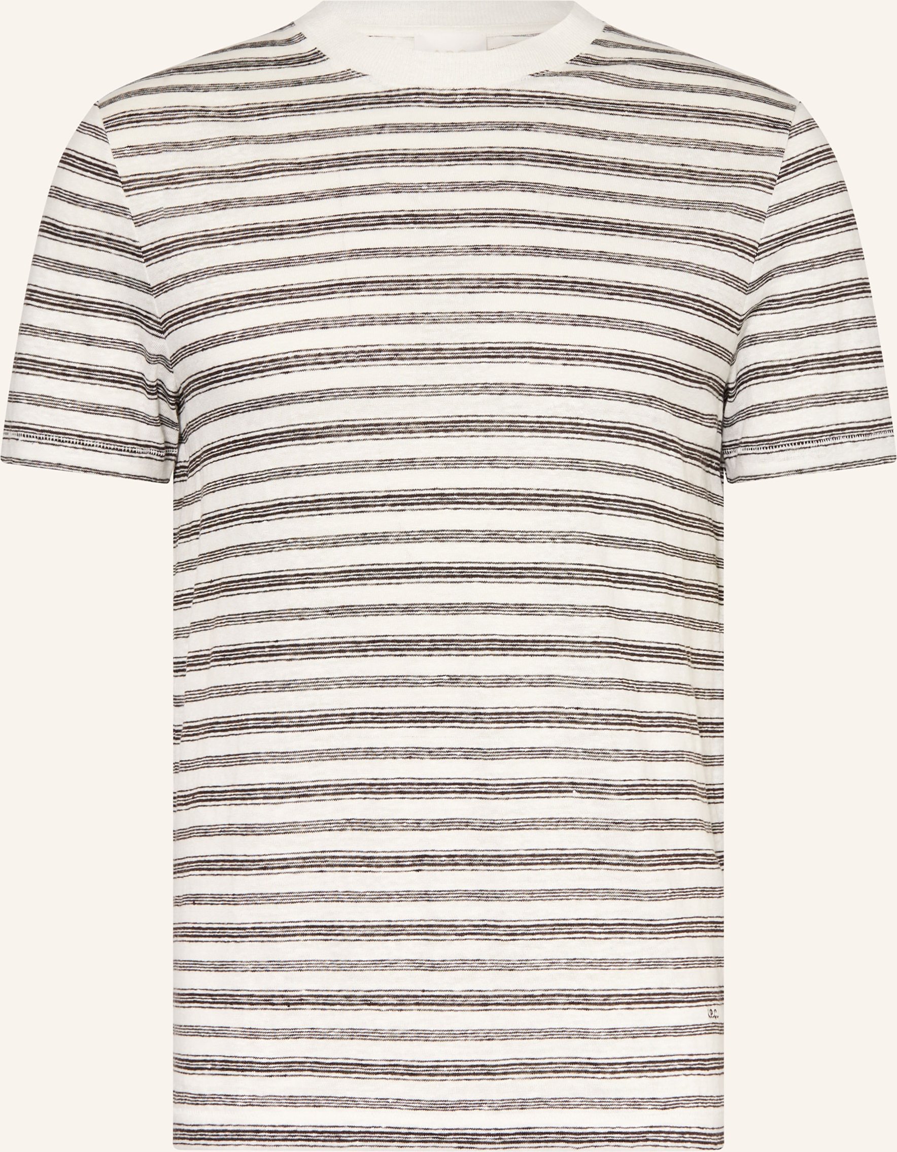 A.P.C. T-Shirt Ray Aus Leinen braun