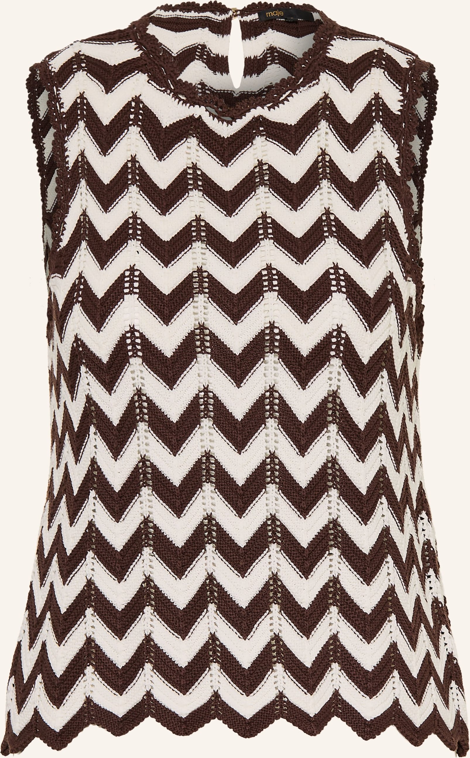 Maje Stricktop braun