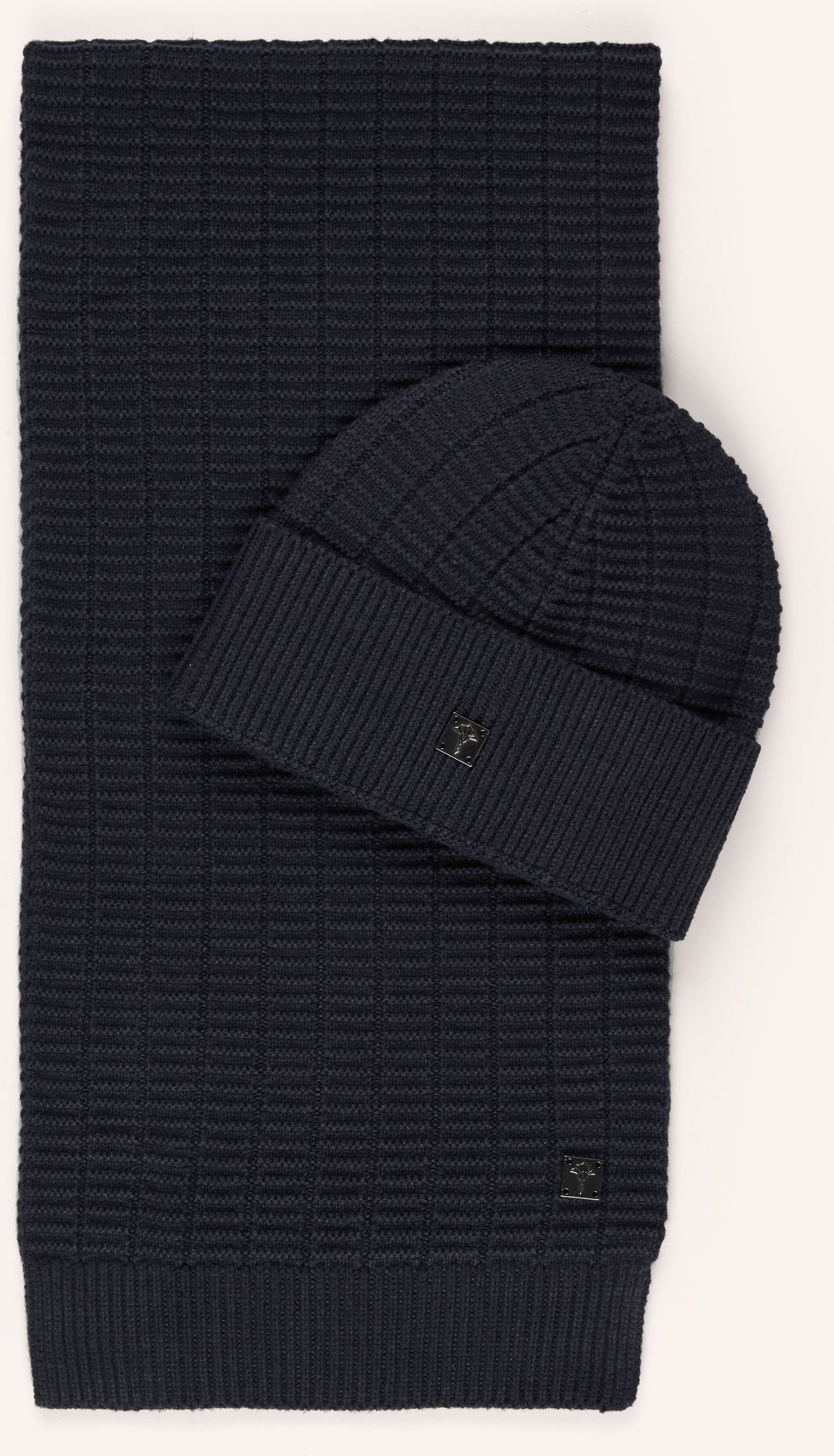 Thumbnail - Joop! Set: Schal Und Mütze blau