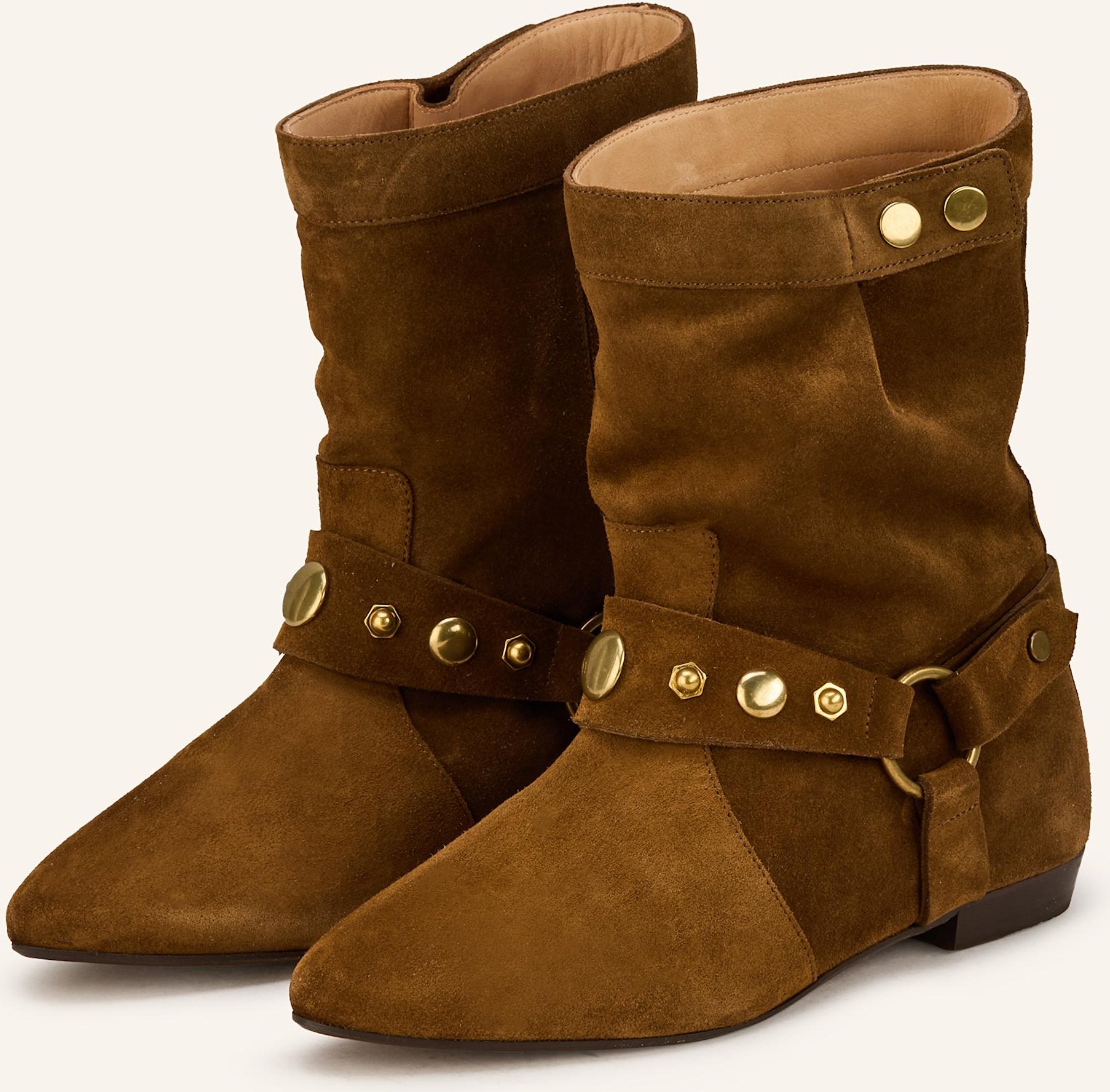 Isabel Marant Stiefeletten Stania Mit Nieten braun
