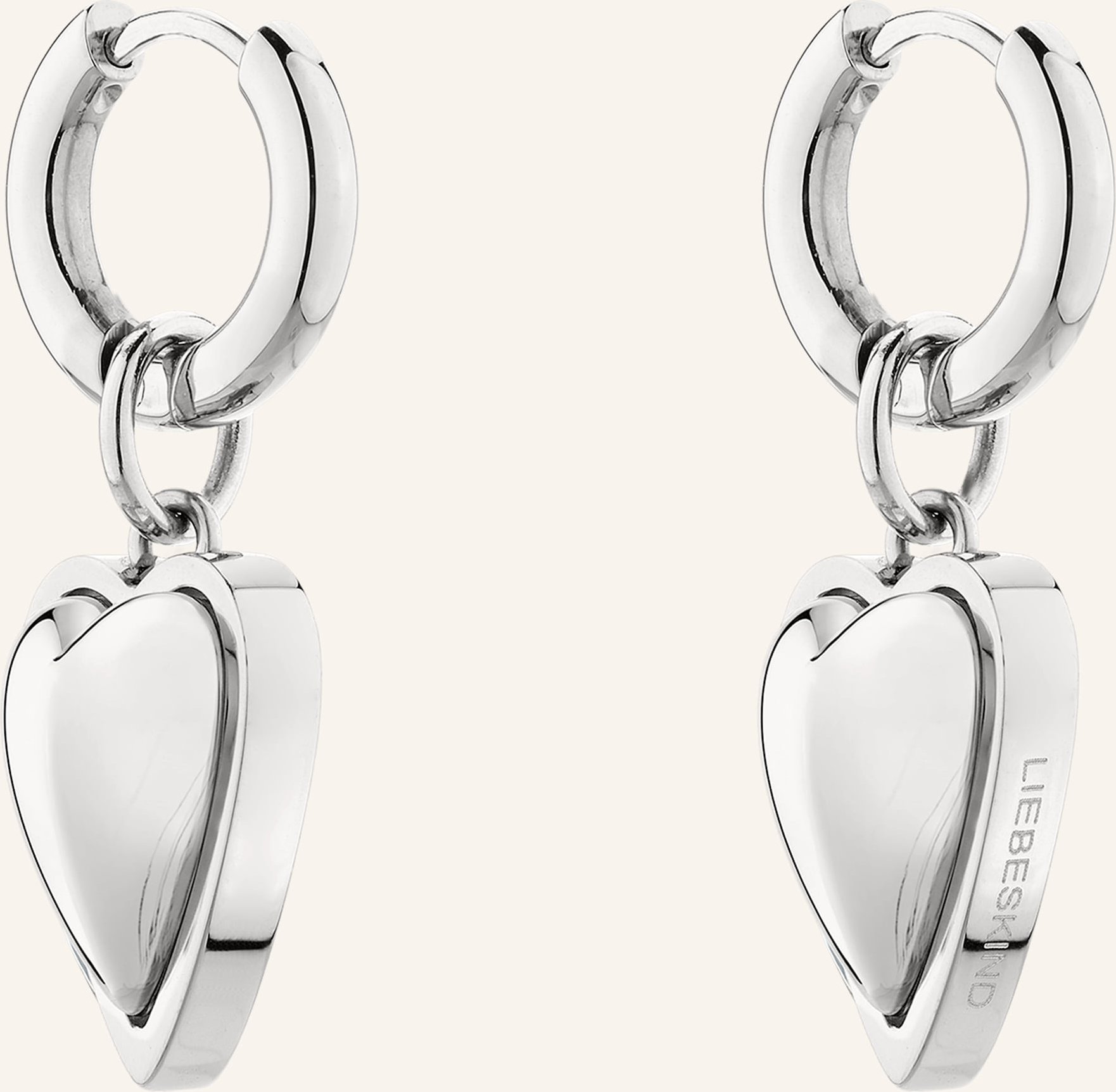 Liebeskind Creolen Aus Edelstahl silber