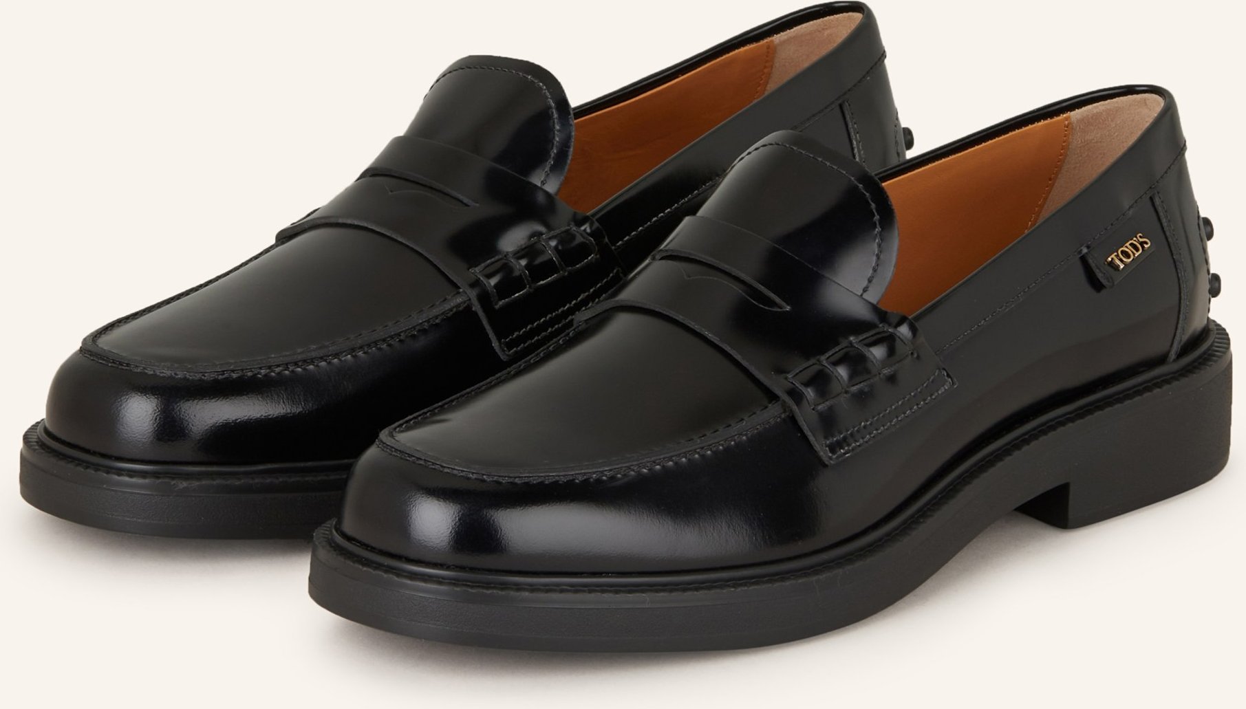 Tod's Penny-Loafer Gomma schwarz