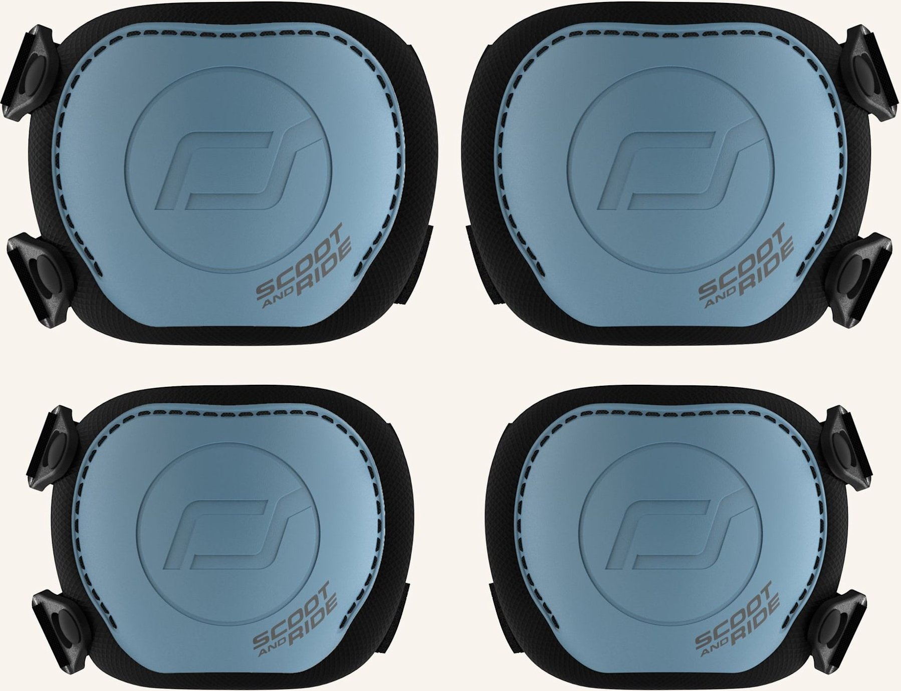 Scoot And Ride Protektoren Set grau