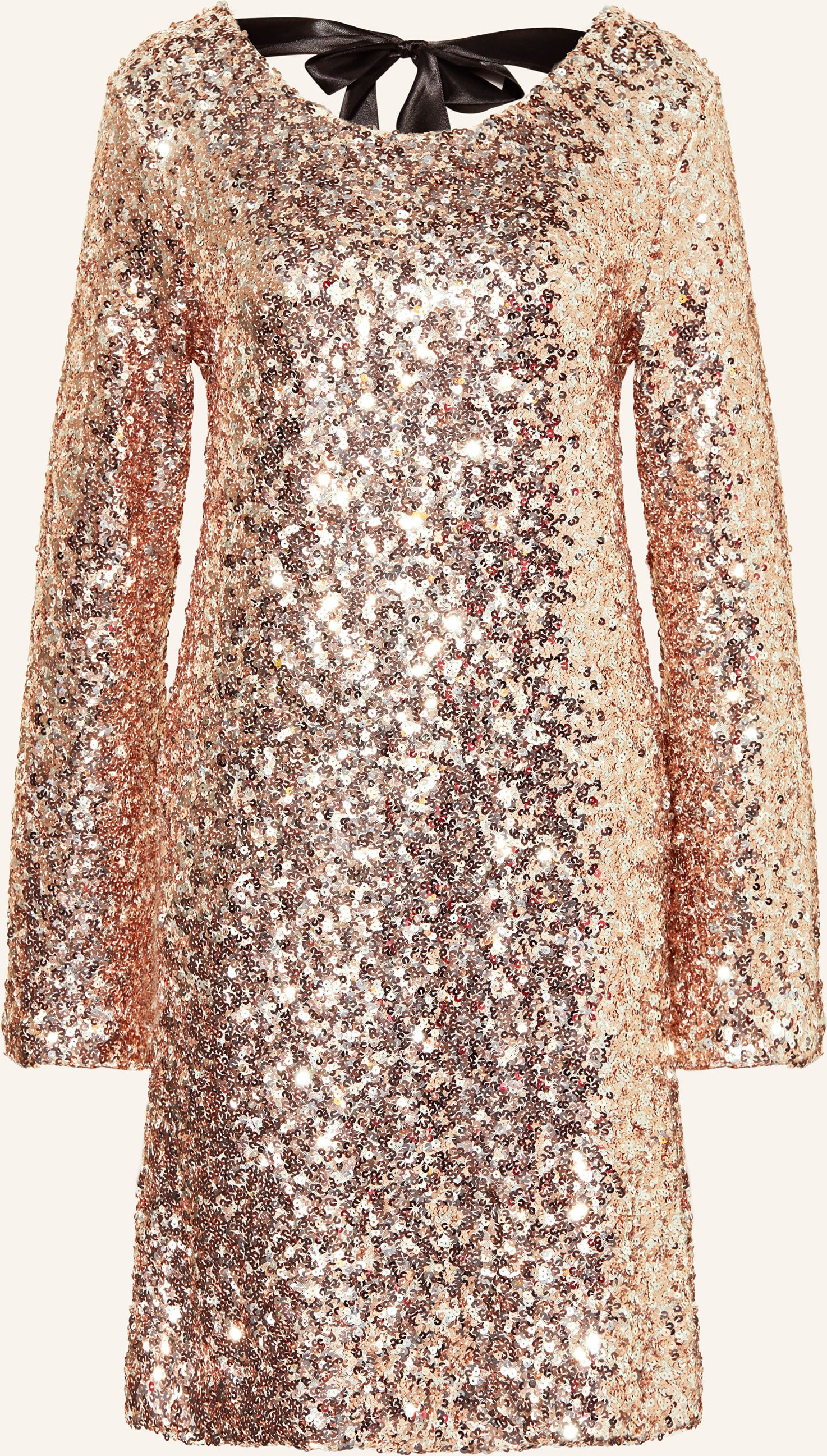 Miss Goodlife Kleid Mit Pailletten beige