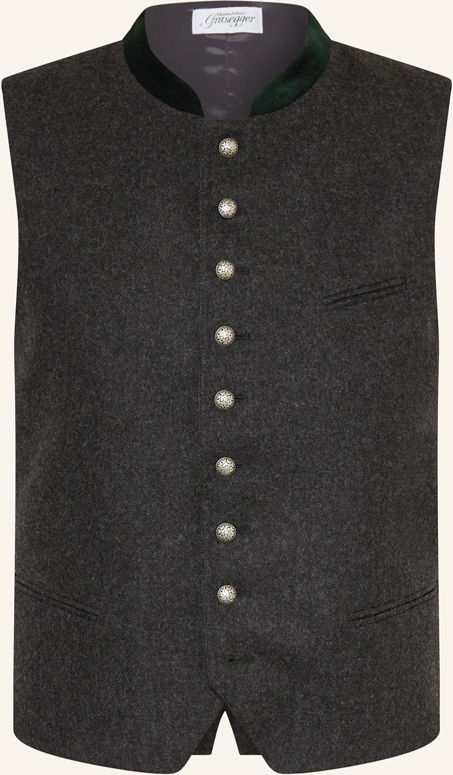 Thumbnail - Grasegger Trachtenweste Aurach Slim Fit grau
