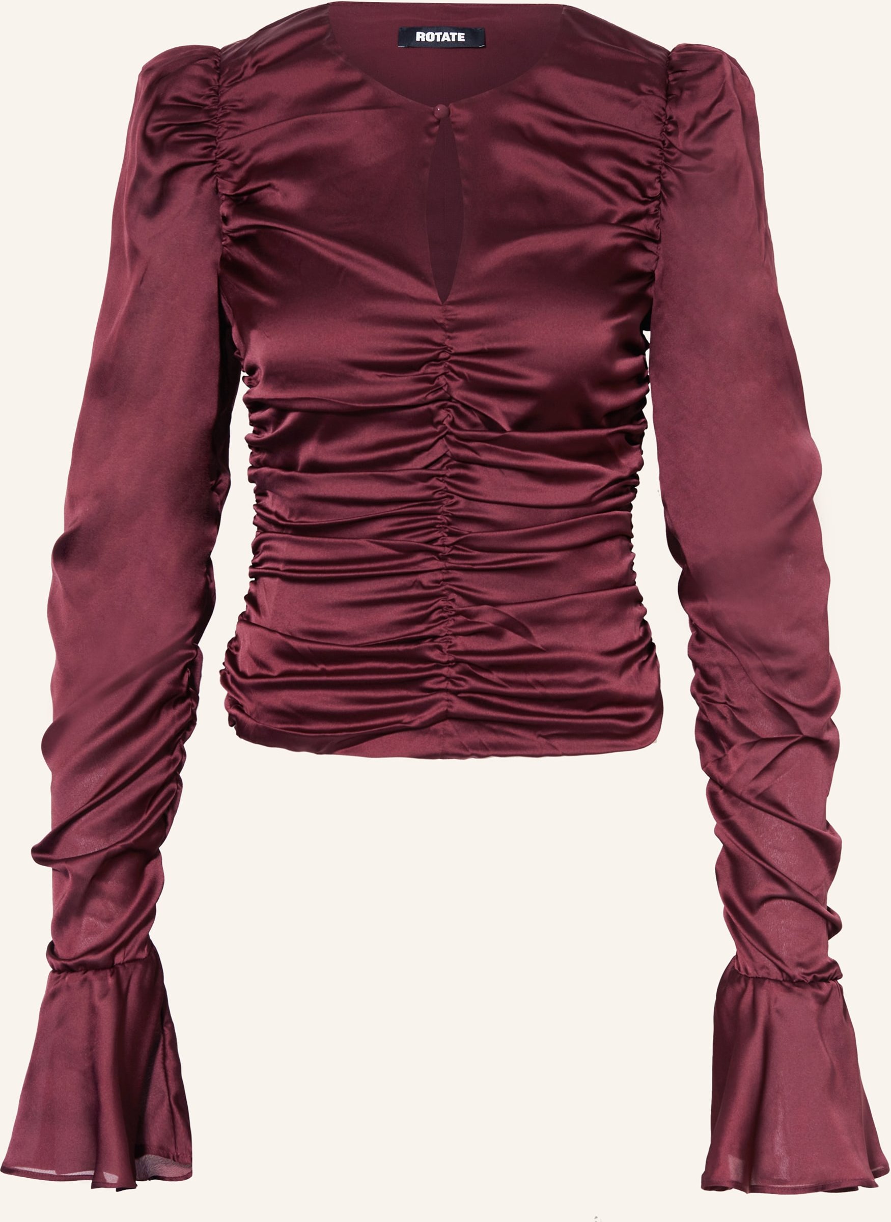 Rotate Satinbluse rot