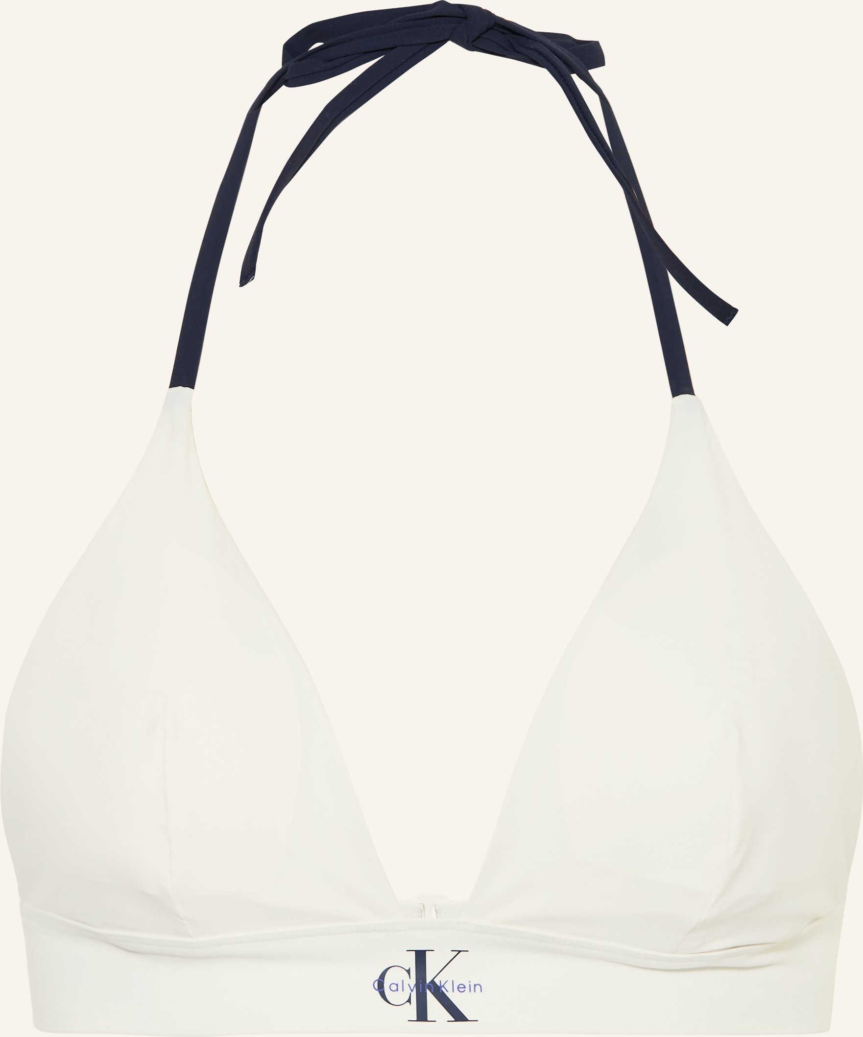 Calvin Klein Triangel-Bikini-Top Ck Monogram weiss