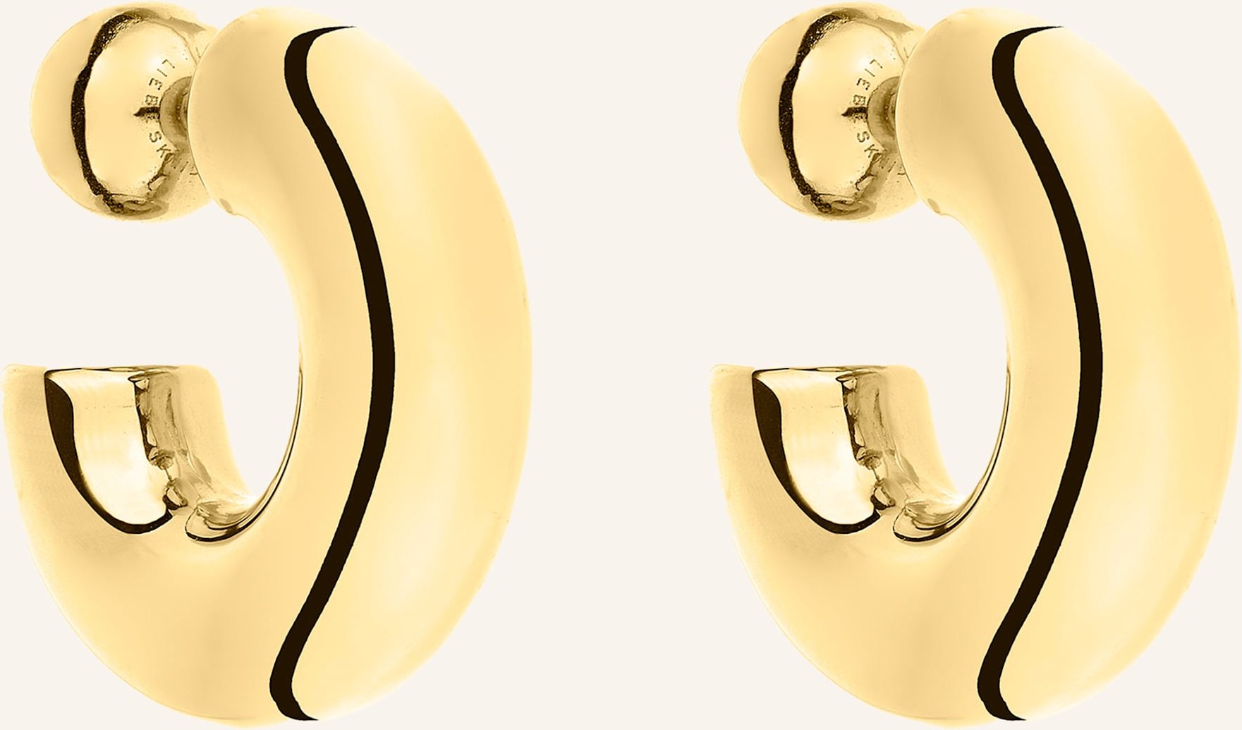 Thumbnail - Liebeskind Creolen Aus Edelstahl gold