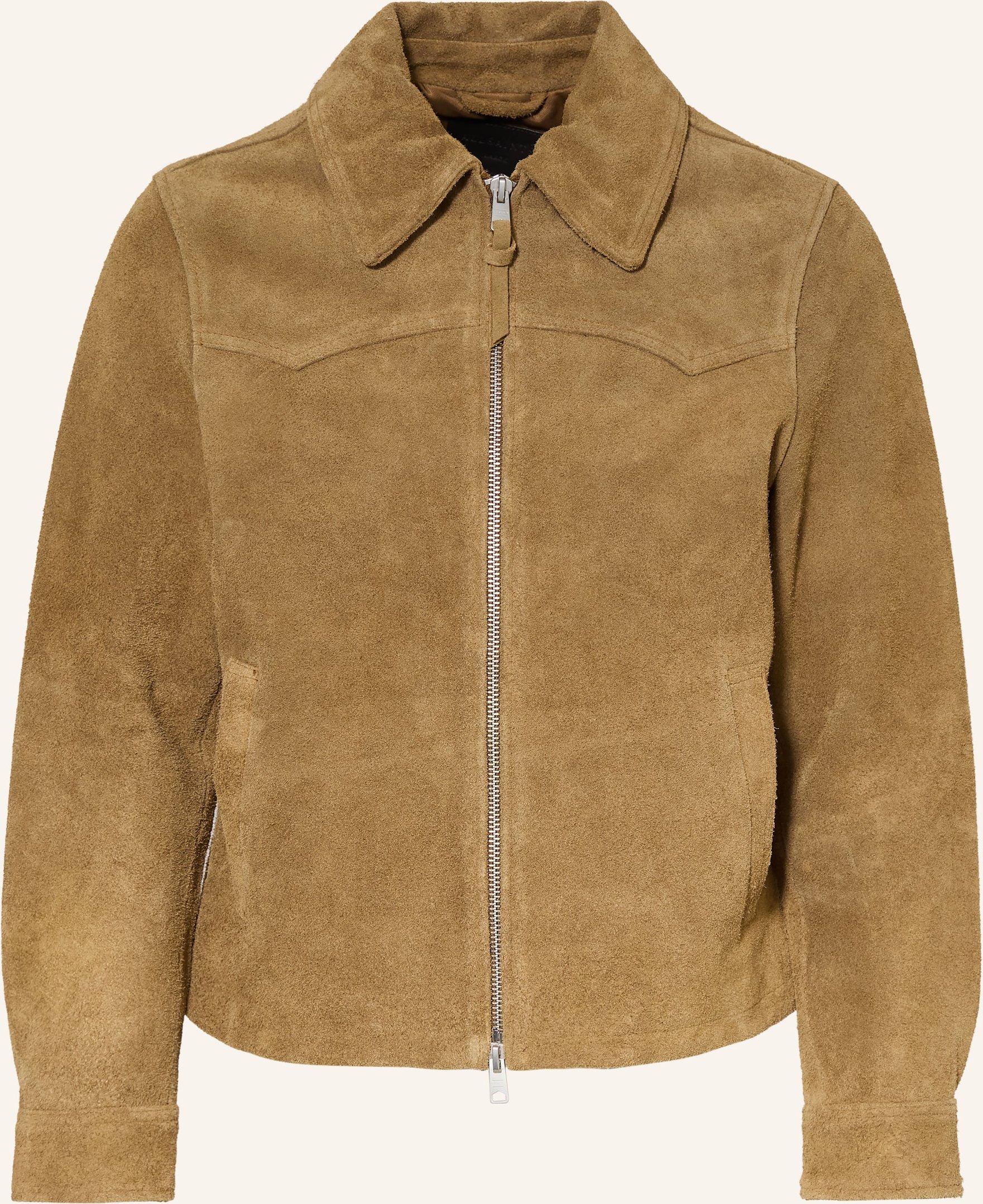 Allsaints Lederjacke Dellcot braun