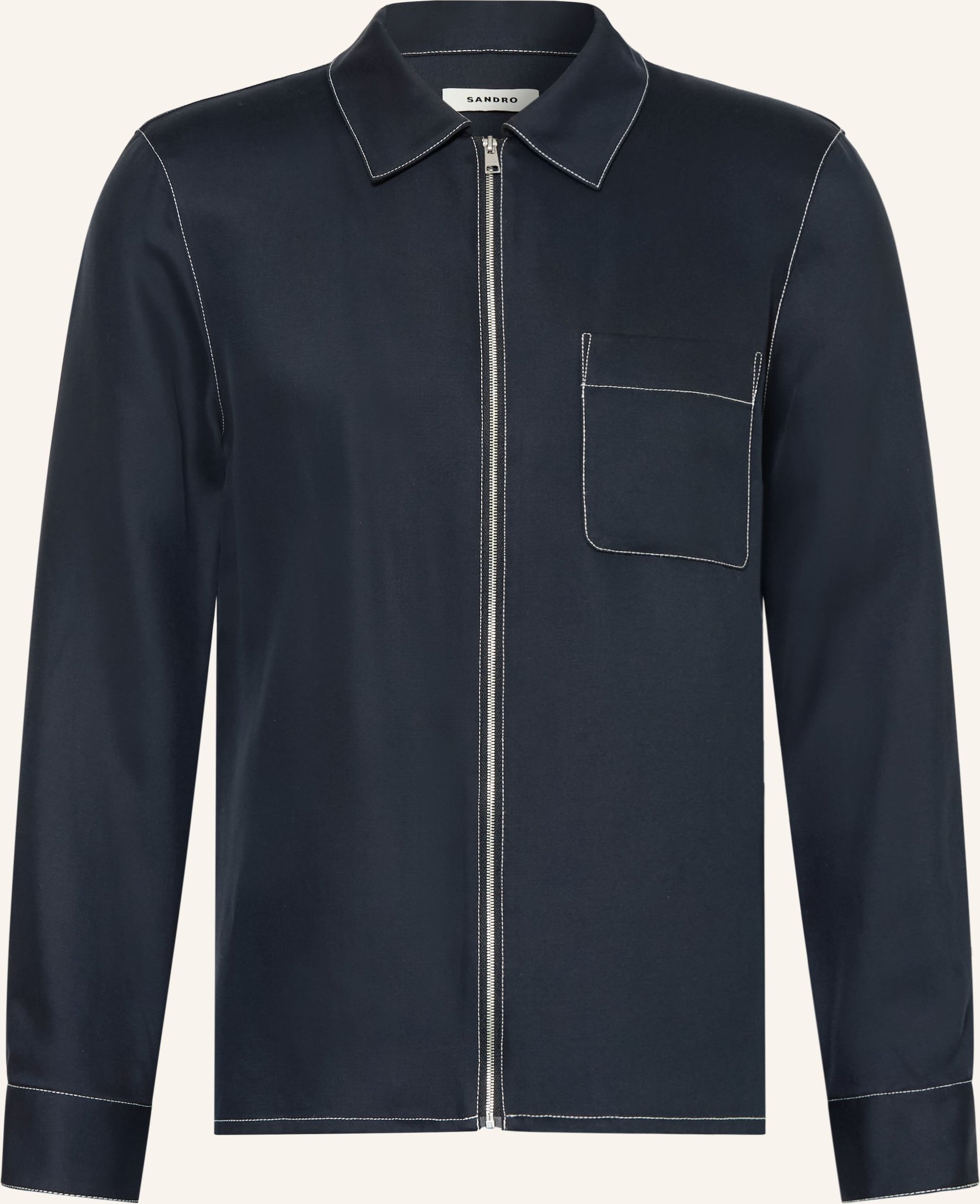 Sandro Hemd Regular Fit blau