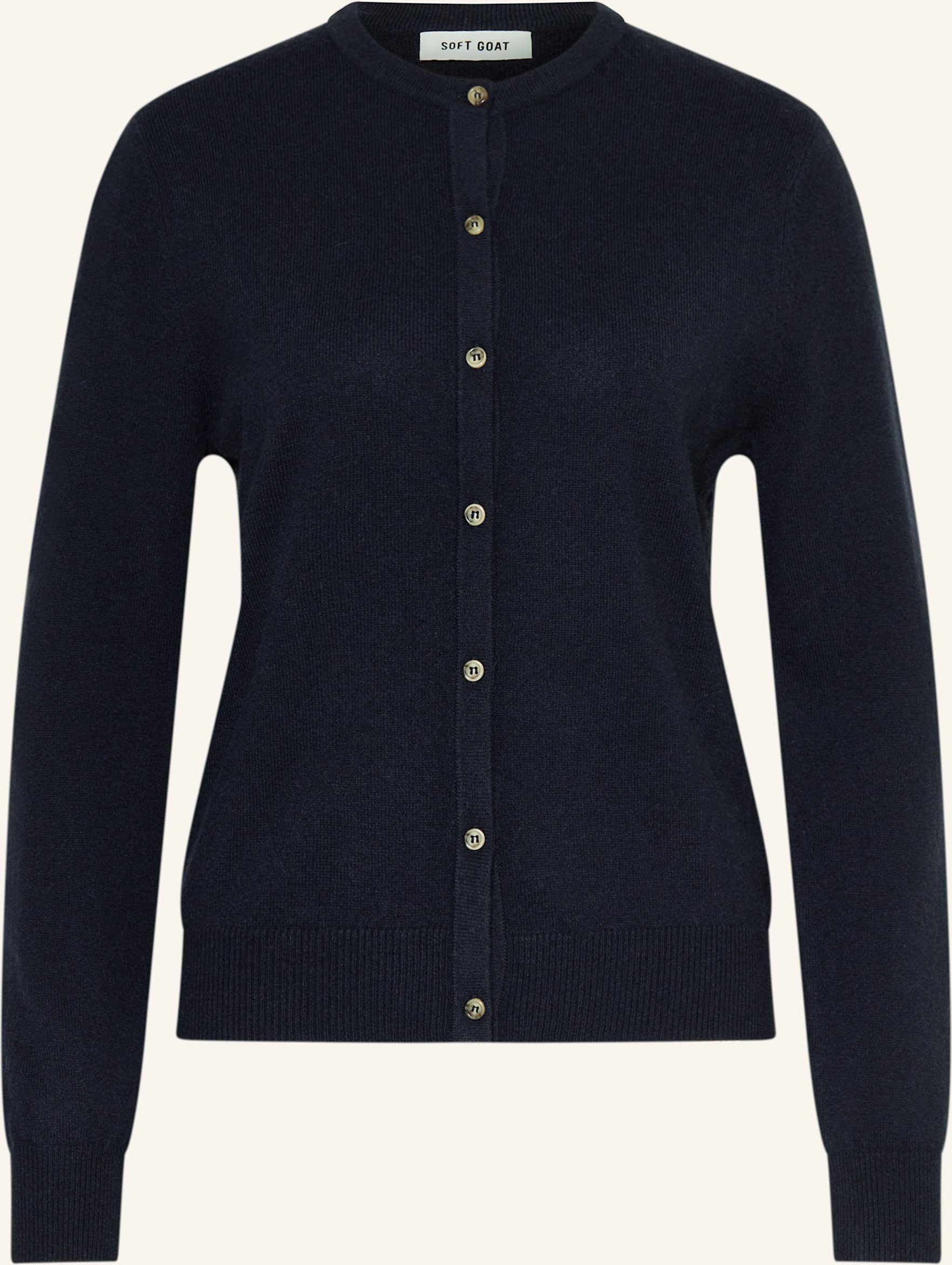 Soft Goat Strickjacke Aus Cashmere blau