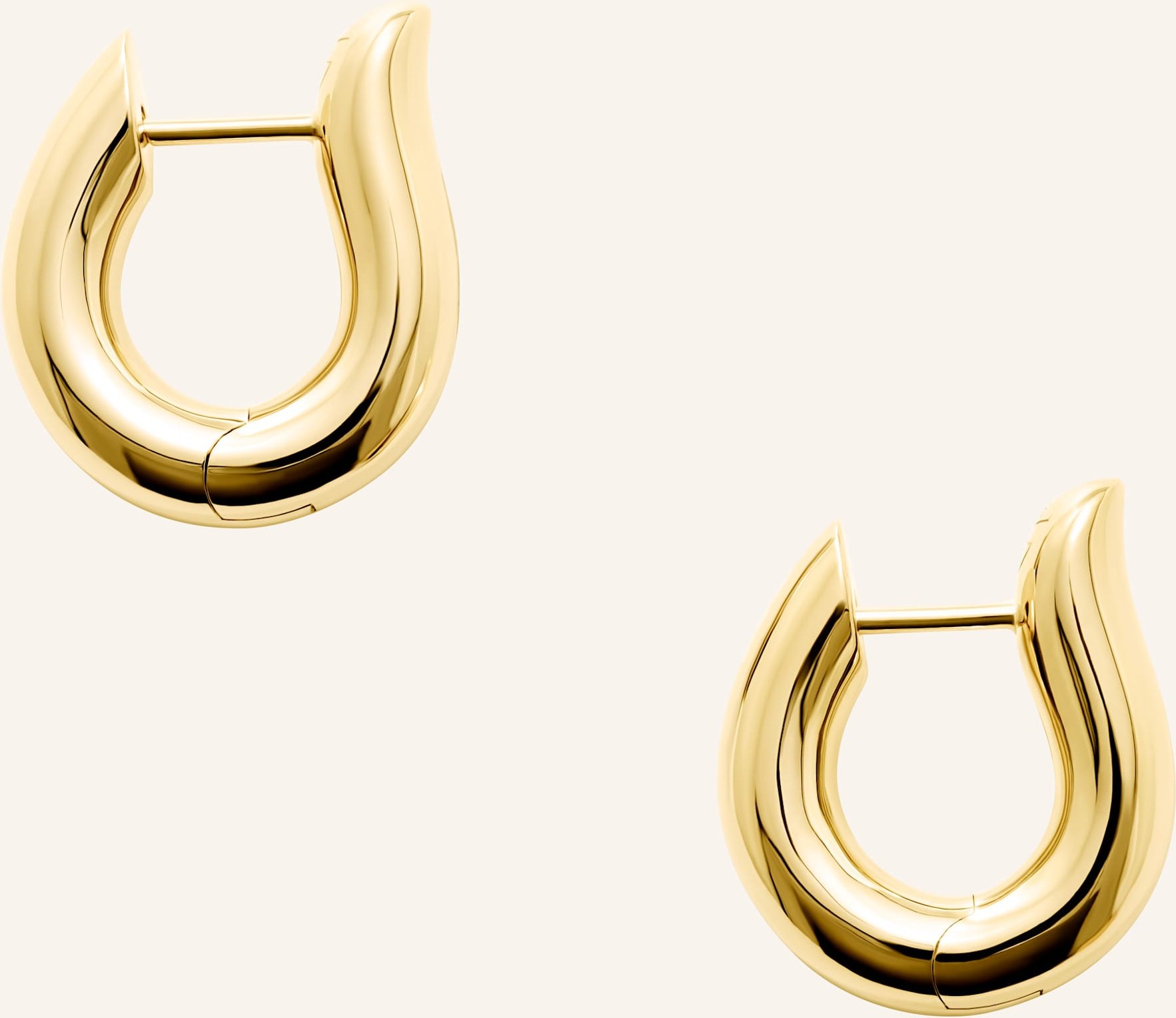 Tamara Comolli Ohrstecker Signature Ohrstecker Hoop Medium 18k Gelbgold gold