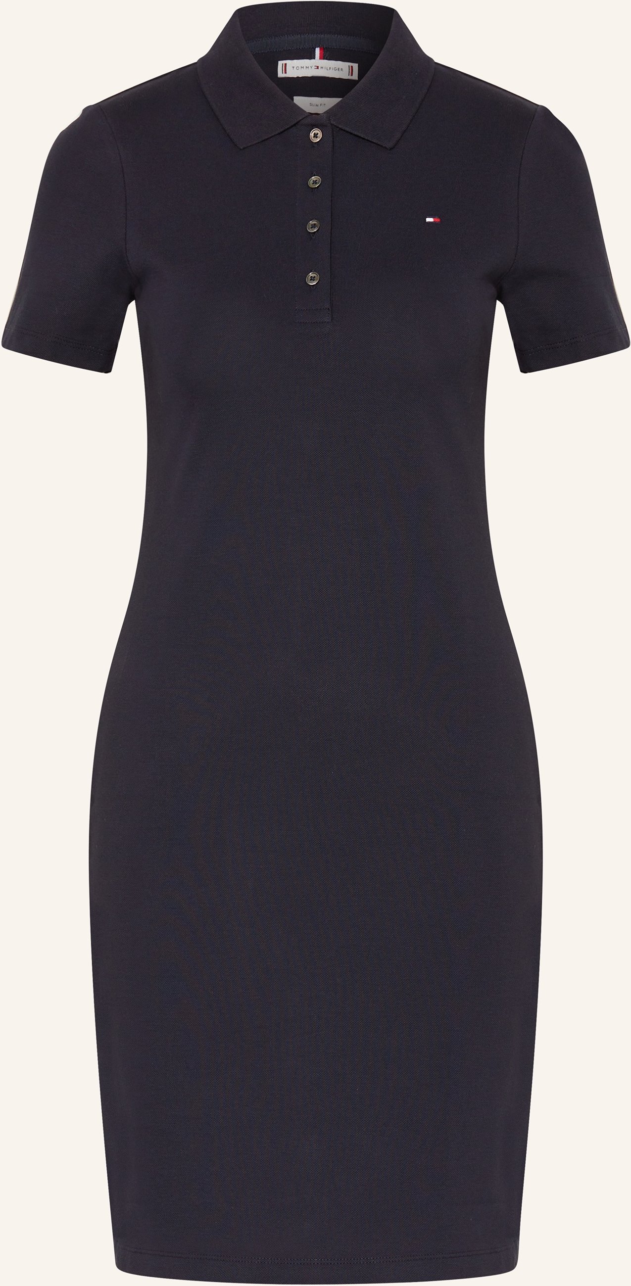 Tommy Hilfiger Piqué-Polokleid blau