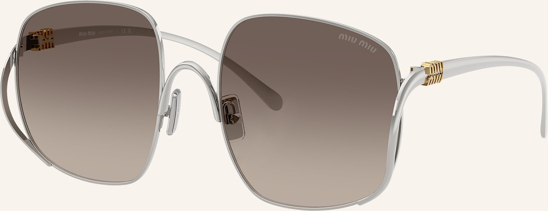 Miu Miu Sonnenbrille Mu a57s silber