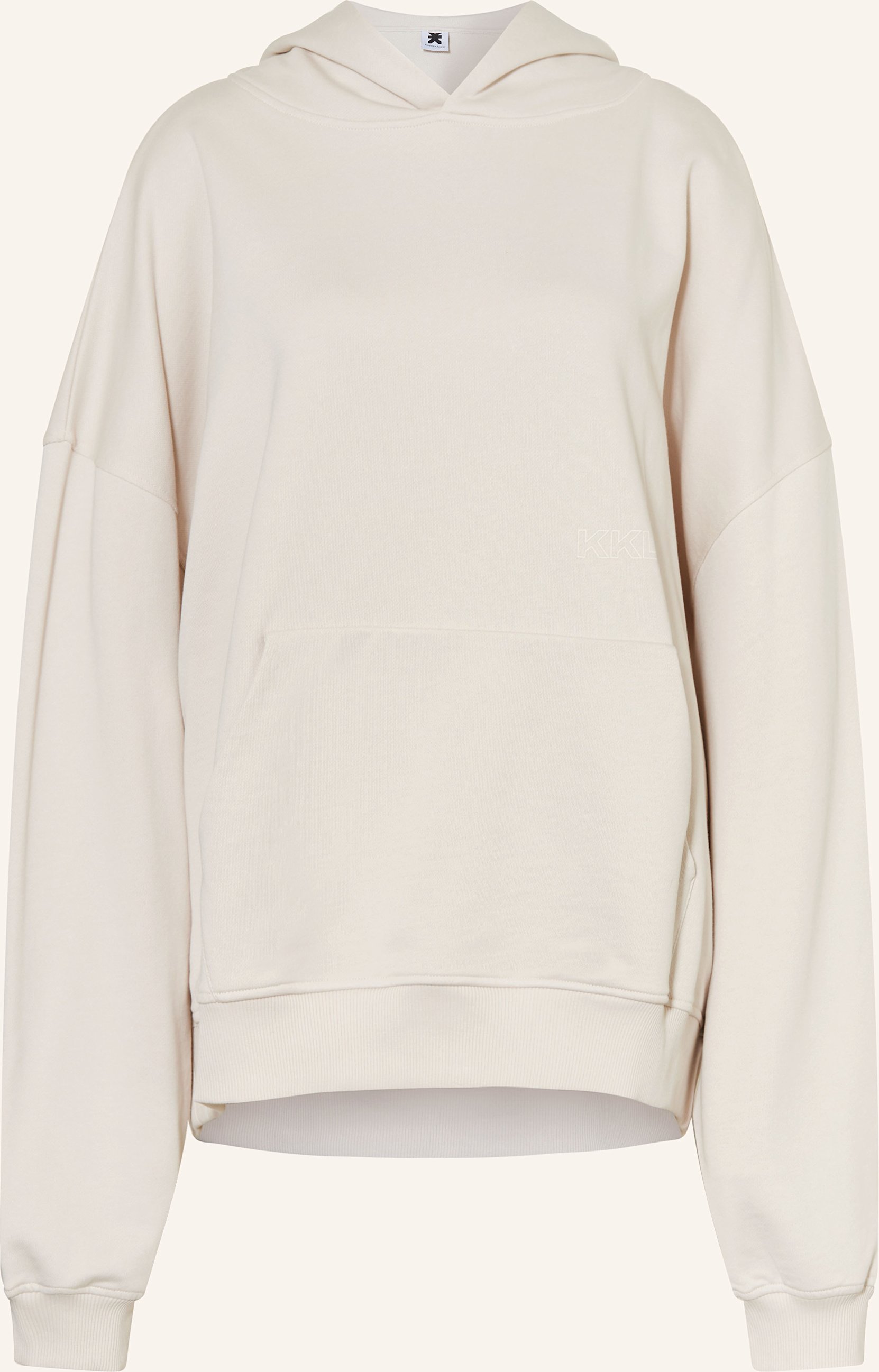 Karo Kauer Oversized-Hoodie grau