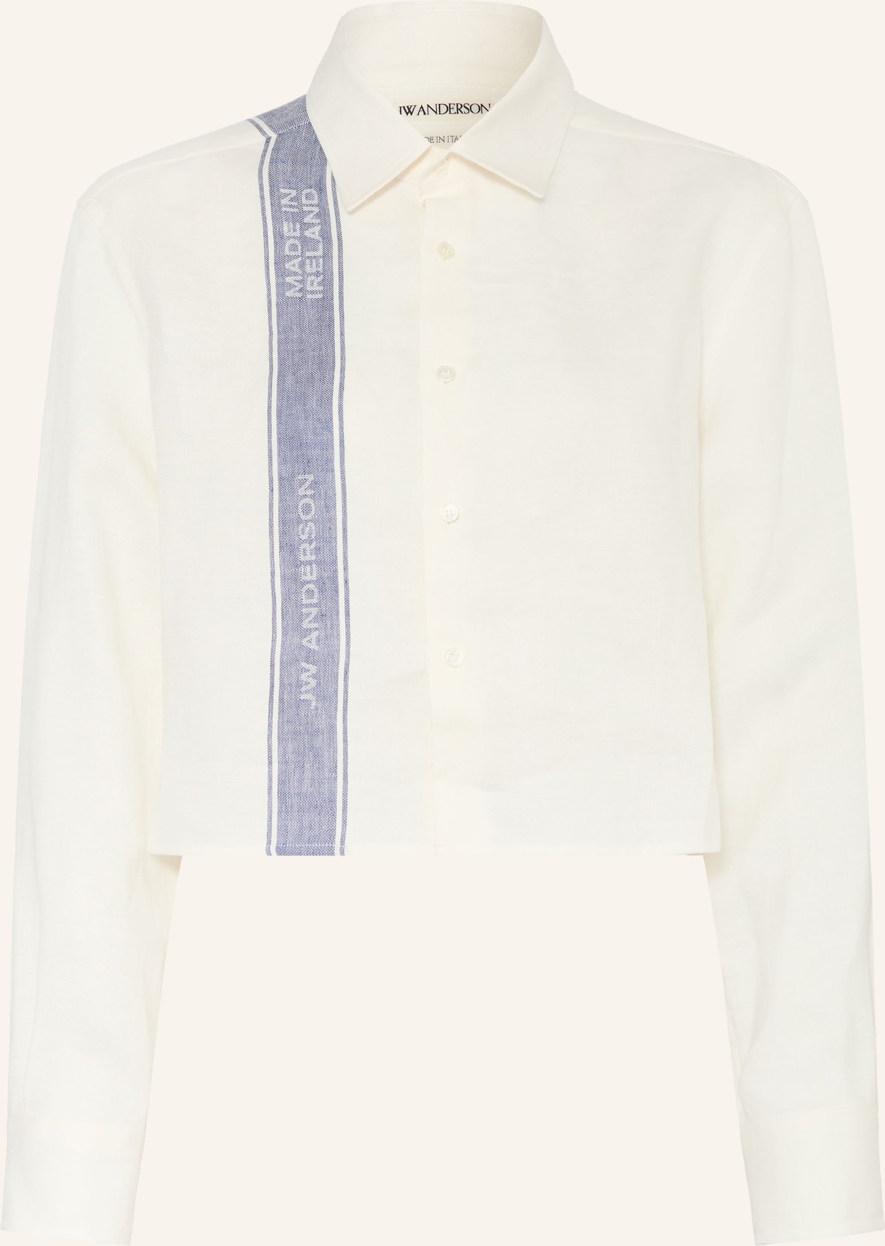 Jw Anderson Hemdbluse Aus Leinen weiss