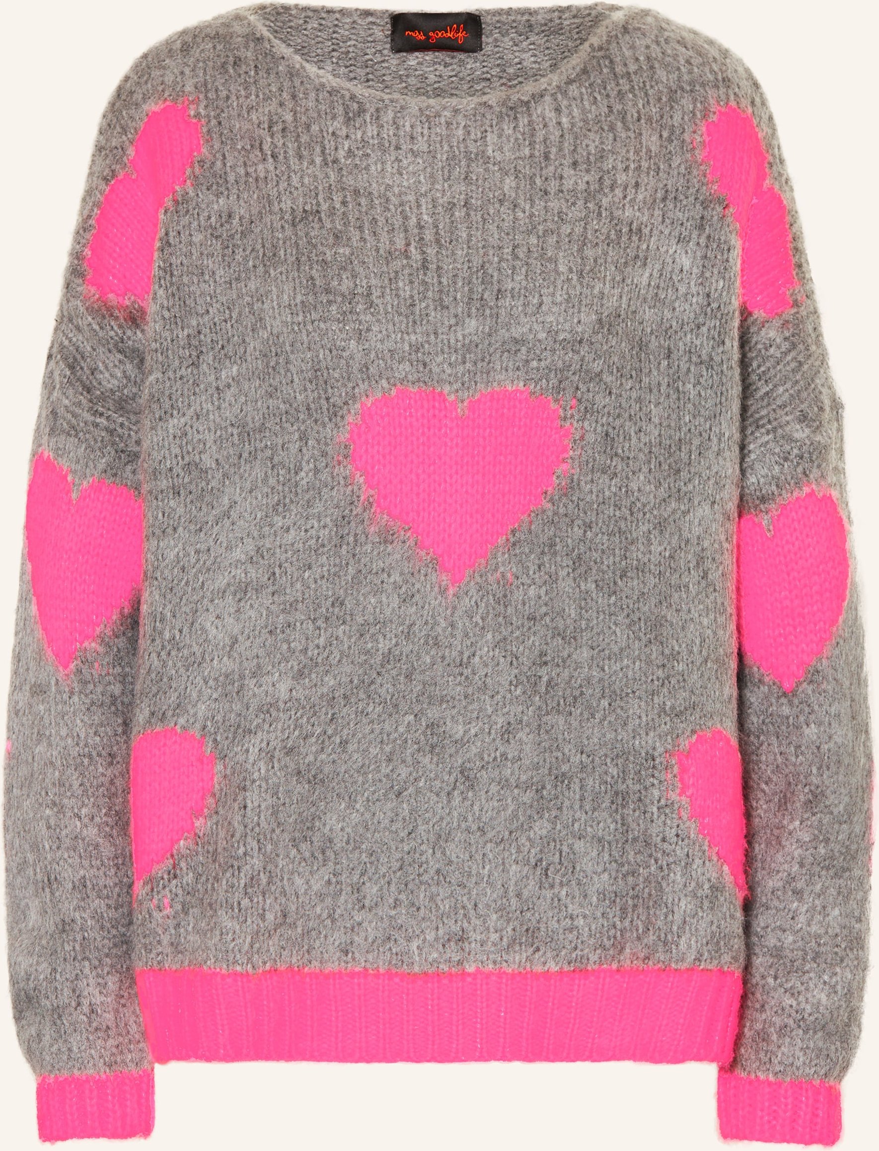 Miss Goodlife Pullover grau