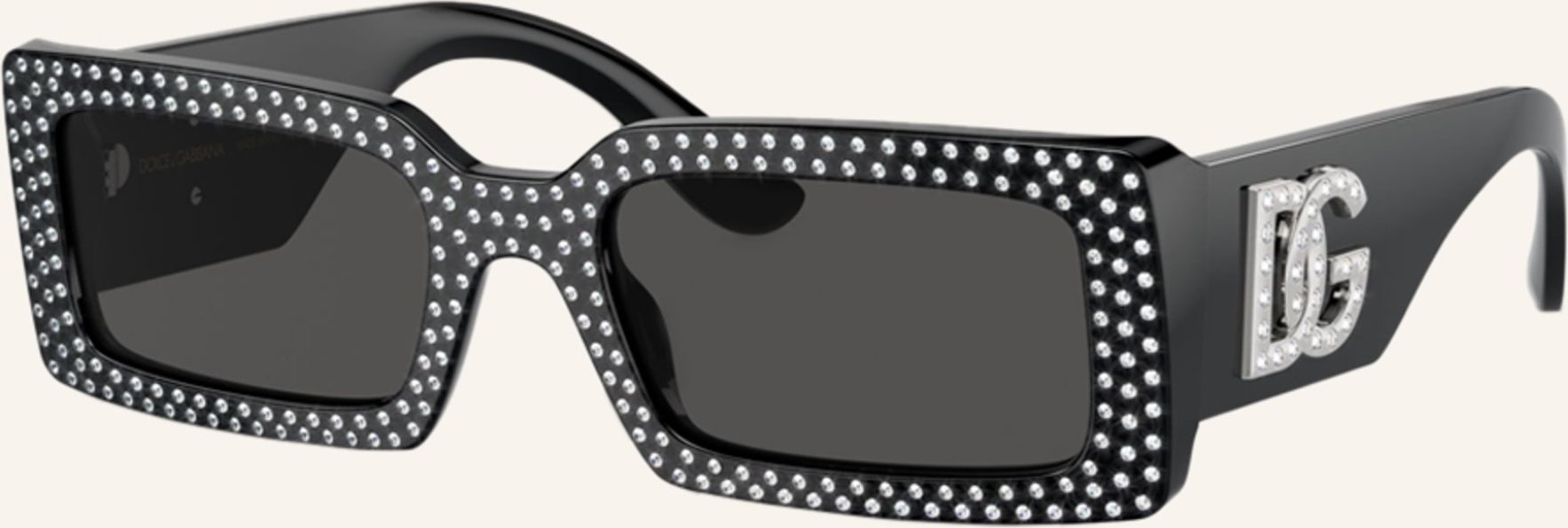 Dolce & Gabbana Sonnenbrille dg4447b Mit Schmucksteinen schwarz