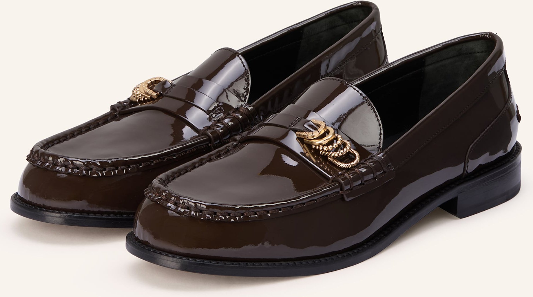 Dorothee Schumacher Lack-Loafer Glossy braun