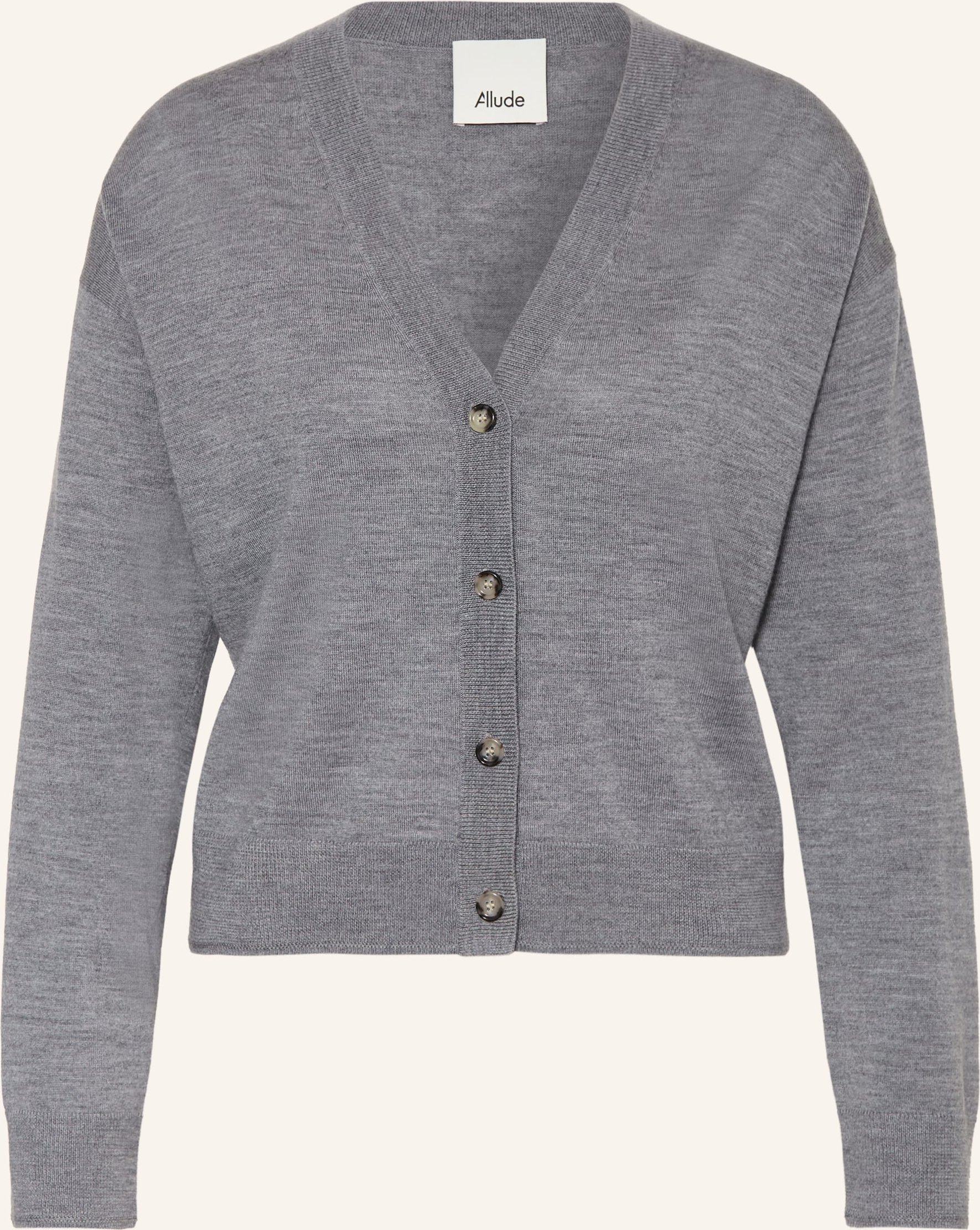 Allude Strickjacke grau