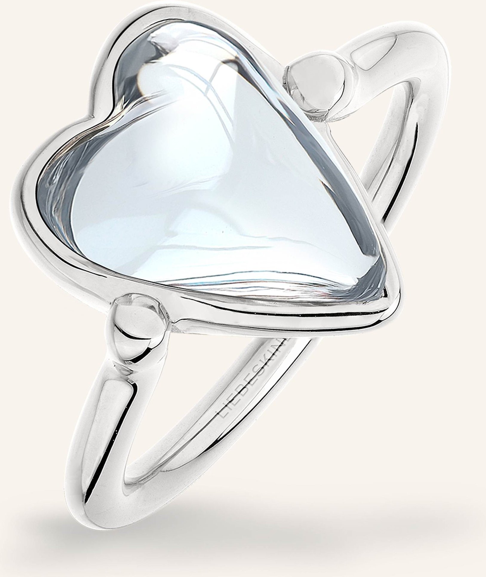 Liebeskind Ring Aus Edelstahl silber