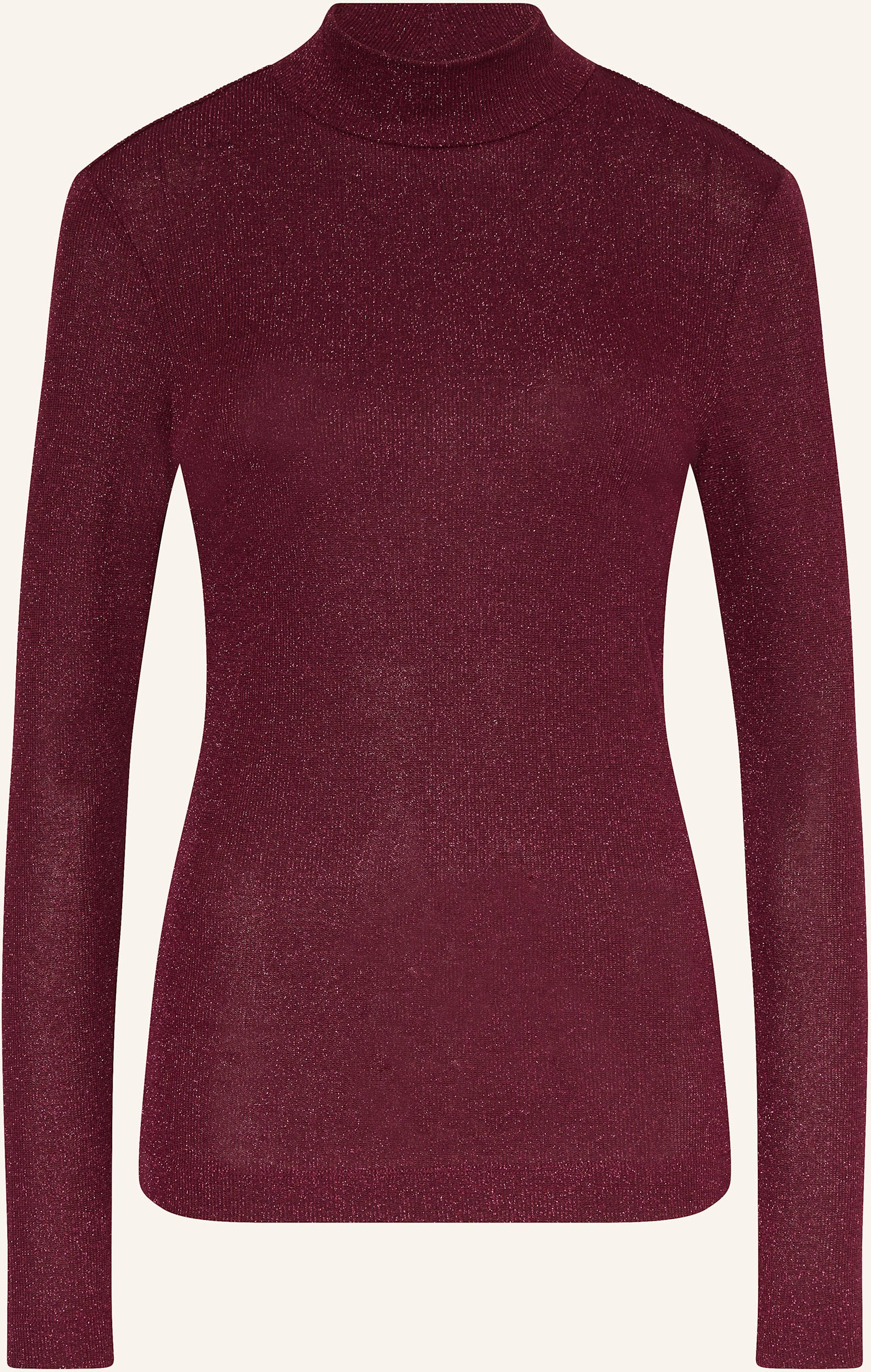 Thumbnail - Rich & Royal Longsleeve Mit Glitzergarn rot