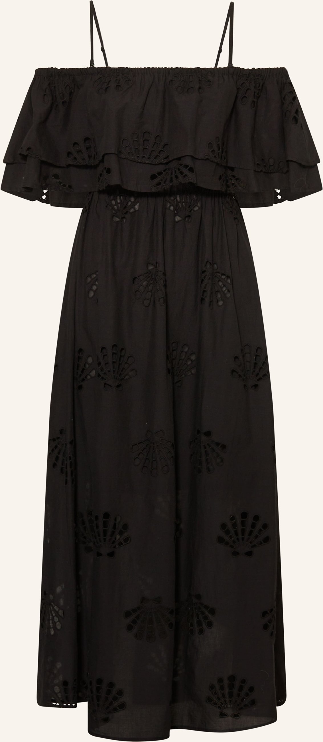 Watercult Strandkleid Dolce Lemon Aus Lochspitze schwarz