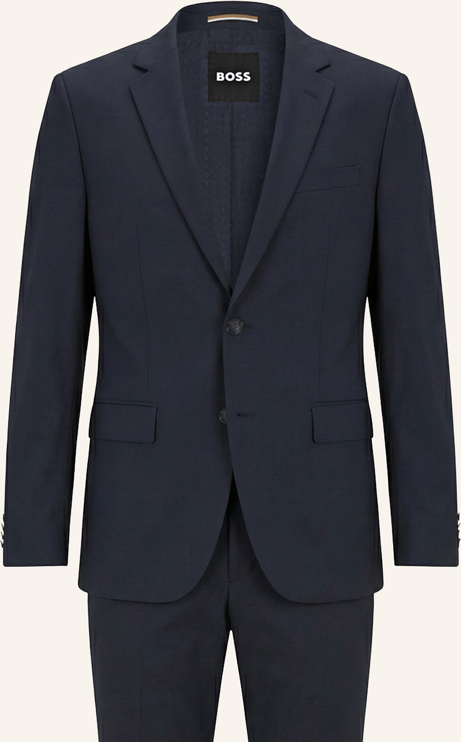 Boss Business Anzug H-Huge-2pcs-224 Slim Fit blau