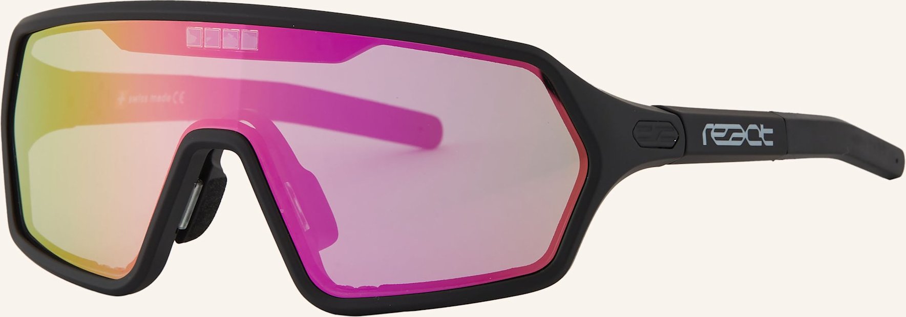 React Multisportbrille Rev schwarz