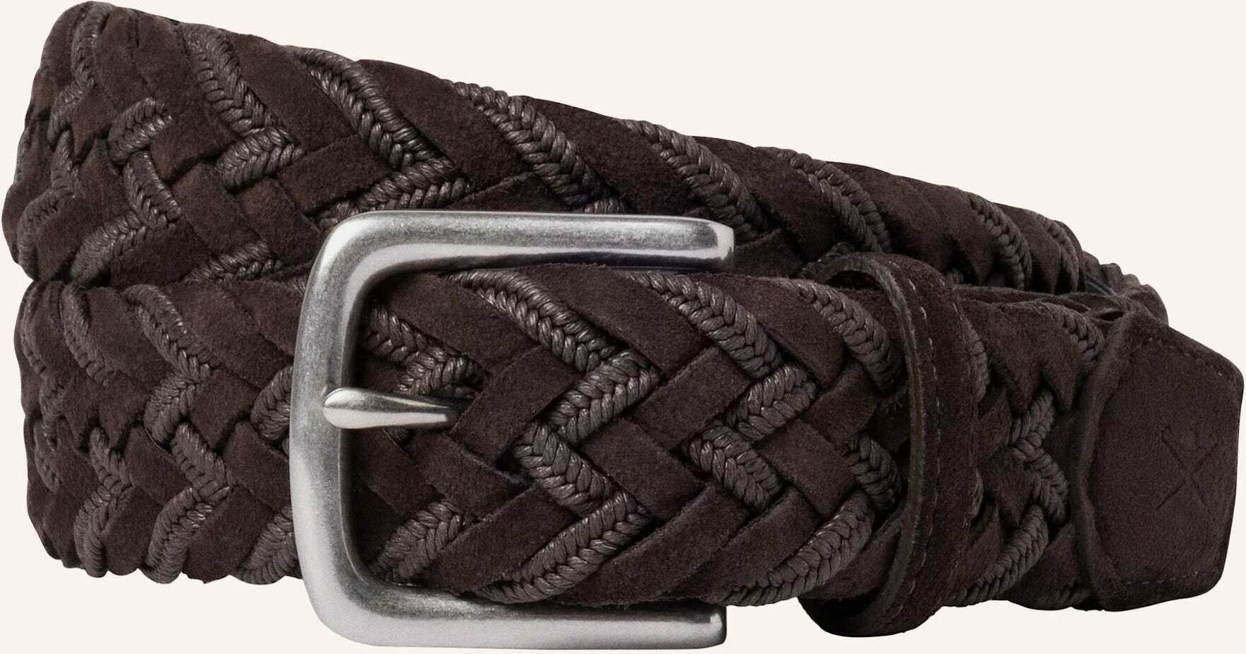 Hackett London Gürtel Suede Plait Belt braun
