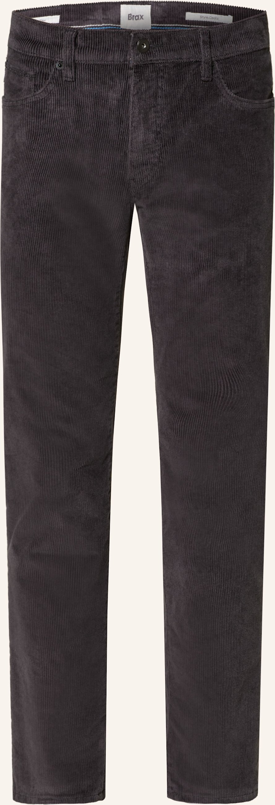 Brax Cordhose Cadiz Straight Fit grau