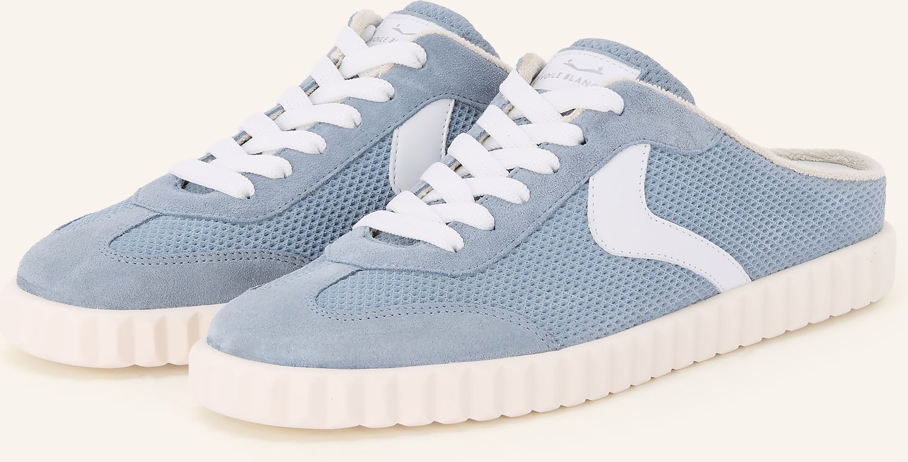 Voile Blanche Mules Ines blau