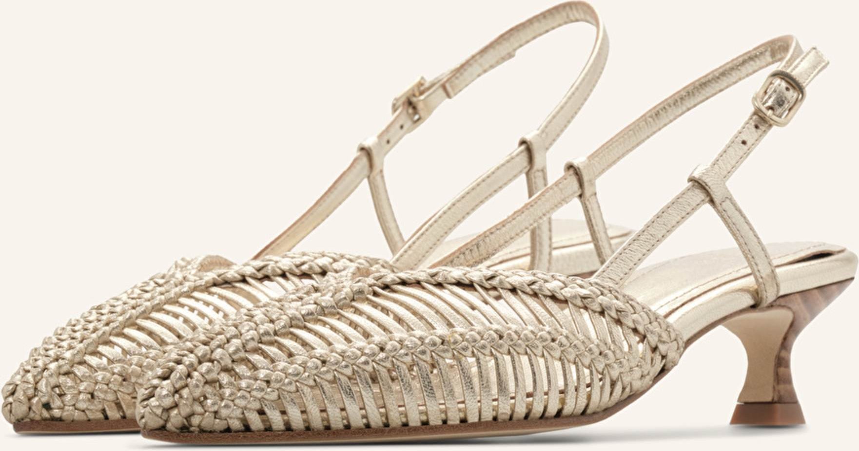 Lottusse Slingbacks Edit gold