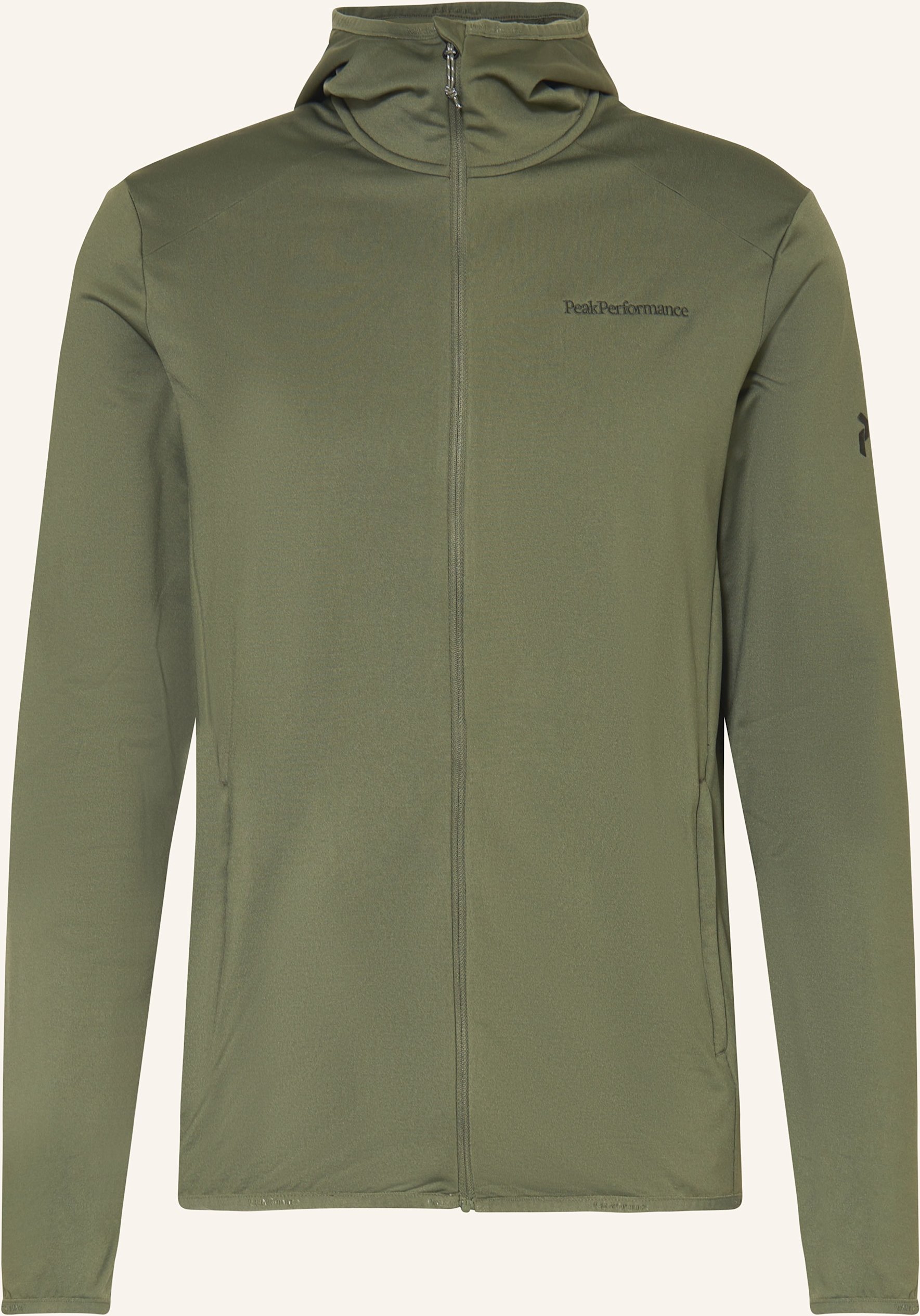 Peak Performance Midlayer-Jacke Light Zip Hood gruen