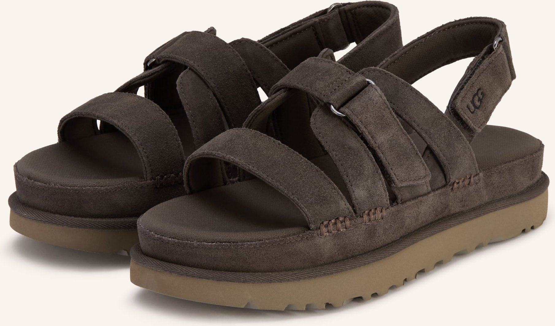 Ugg Plateau-Sandalen Goldenstar Gleam grau