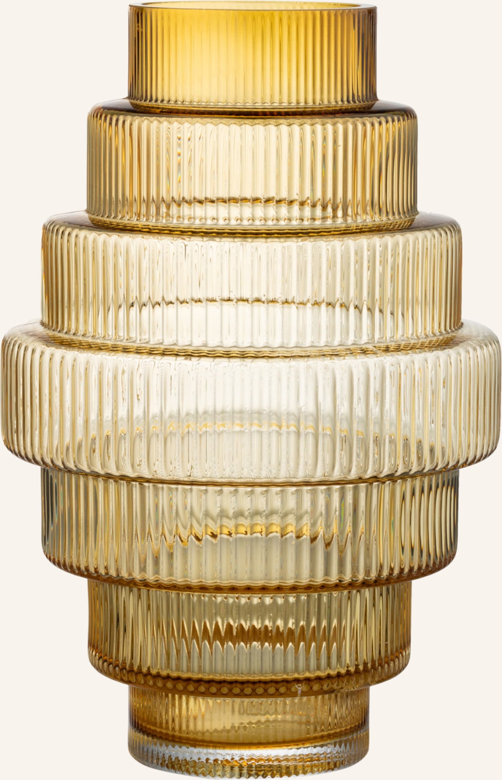 Polspotten Vase Steps gelb