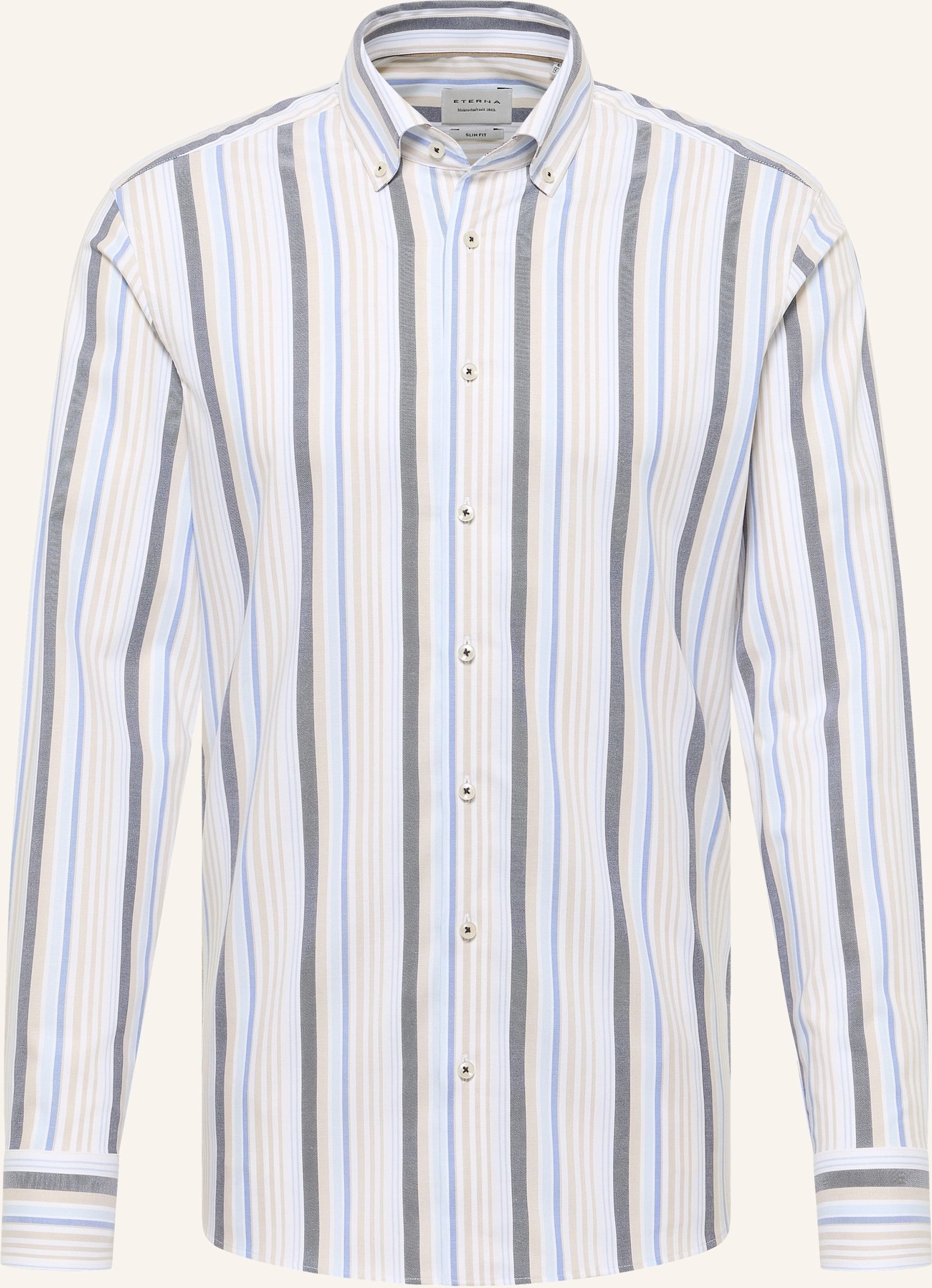 Eterna Hemd Slim Fit beige