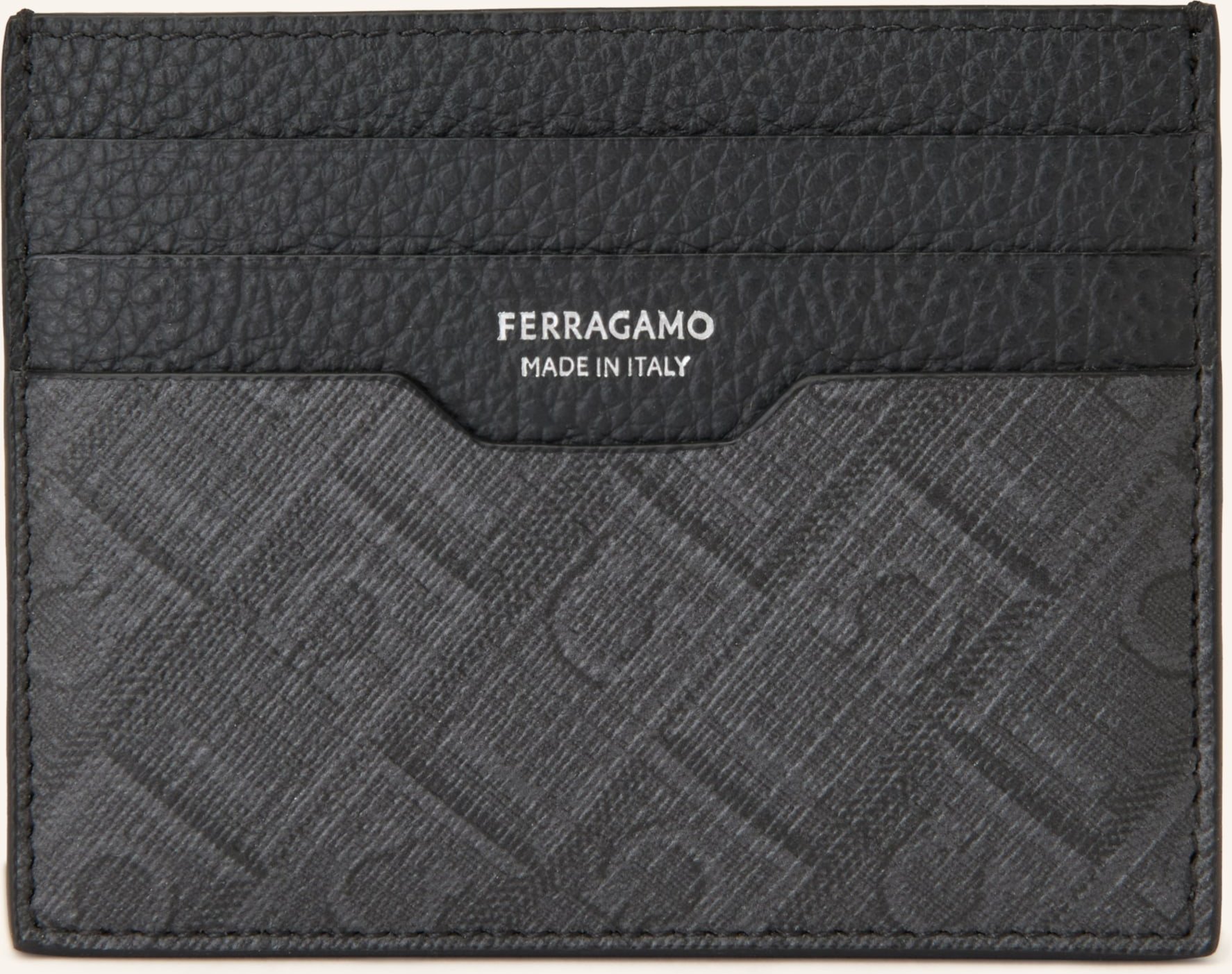 Ferragamo Kartenetui schwarz