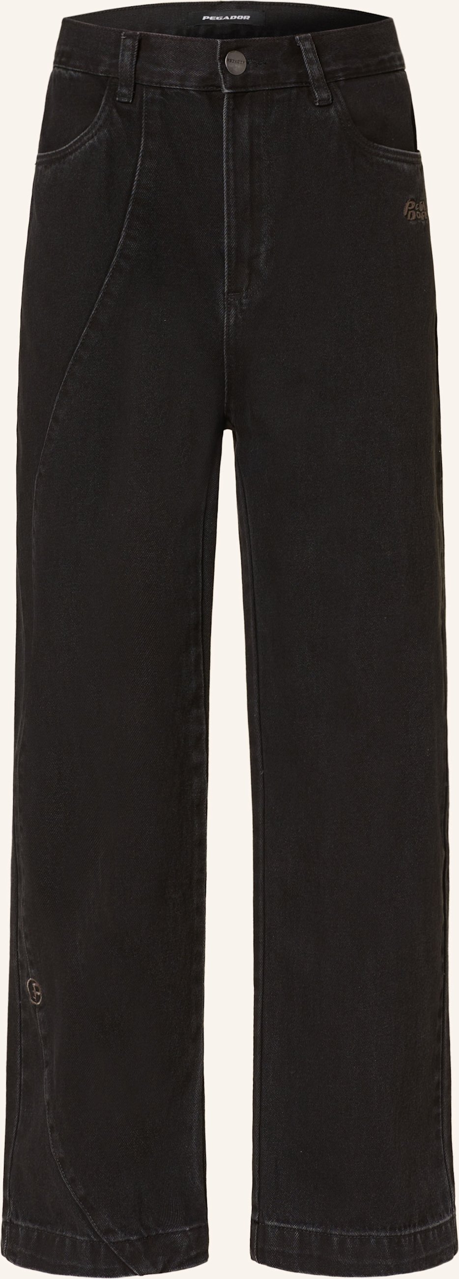 Pegador Jeans Waco Wide Baggy Fit schwarz