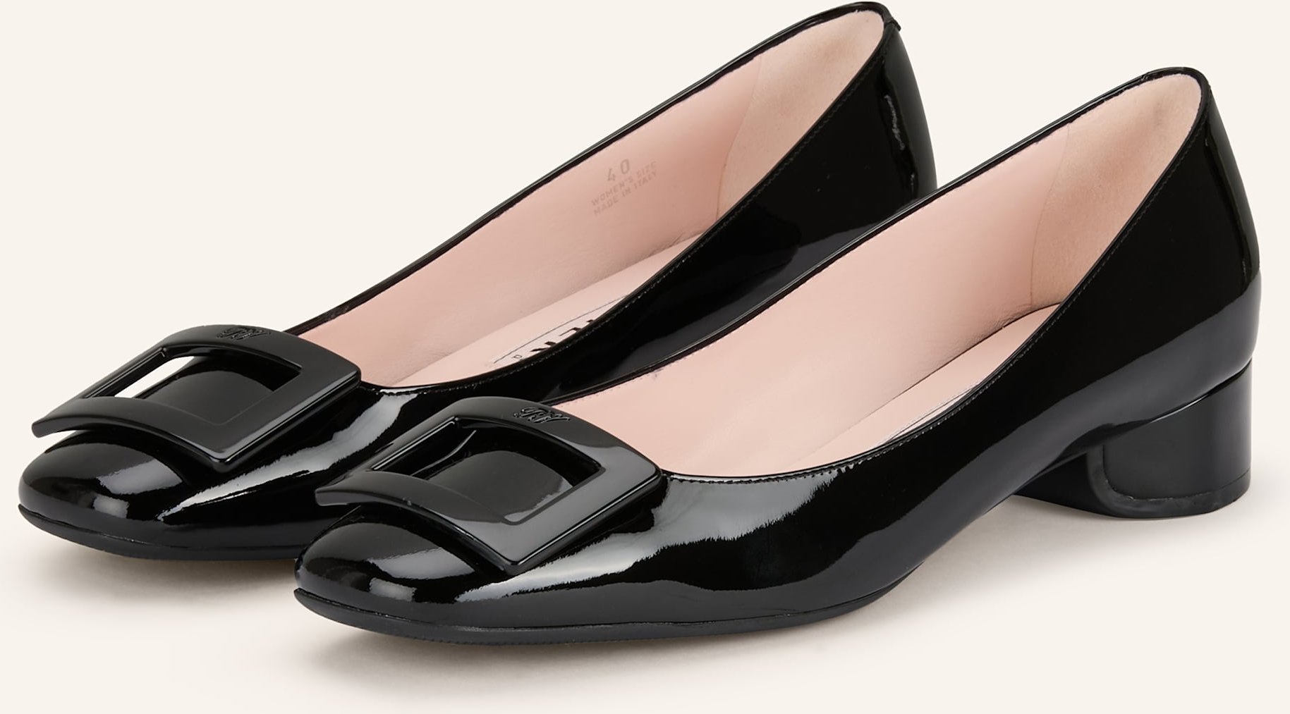 Thumbnail - Roger Vivier Lack-Pumps U Look schwarz
