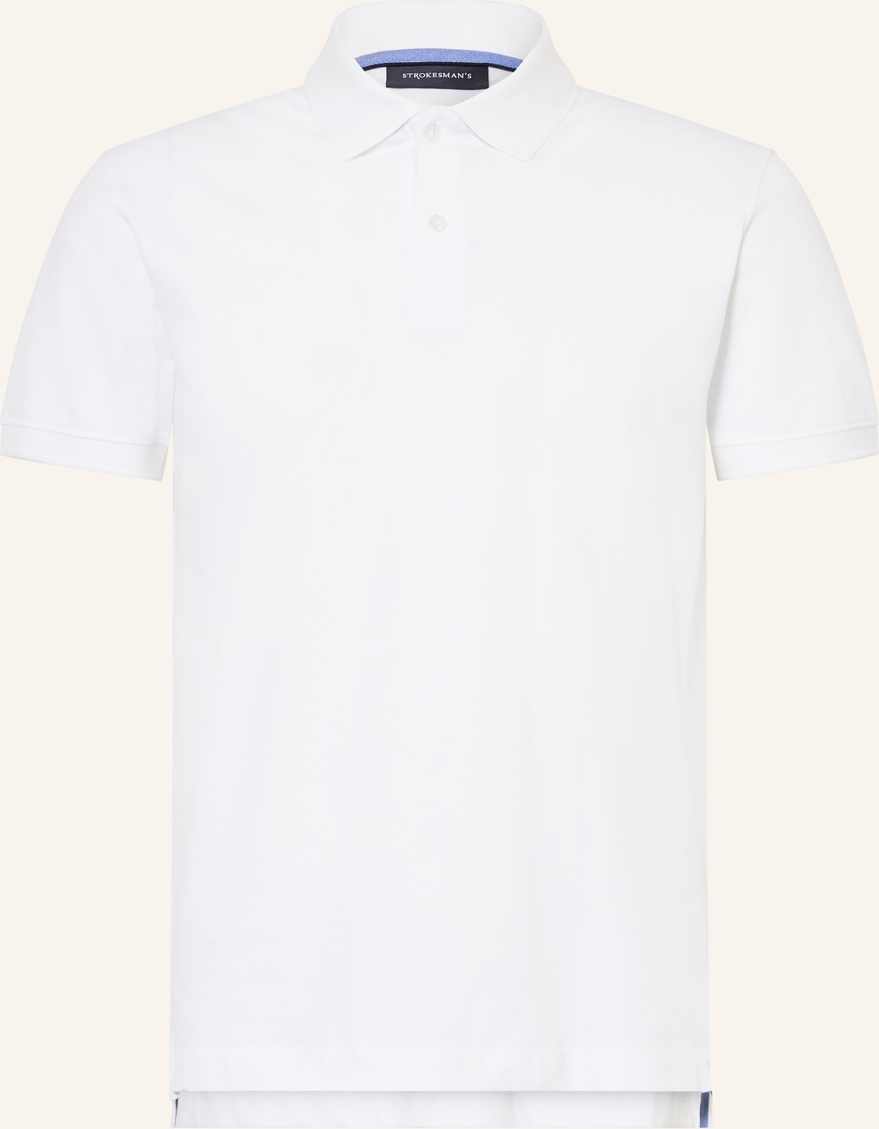 Strokesman's Piqué-Poloshirt weiss