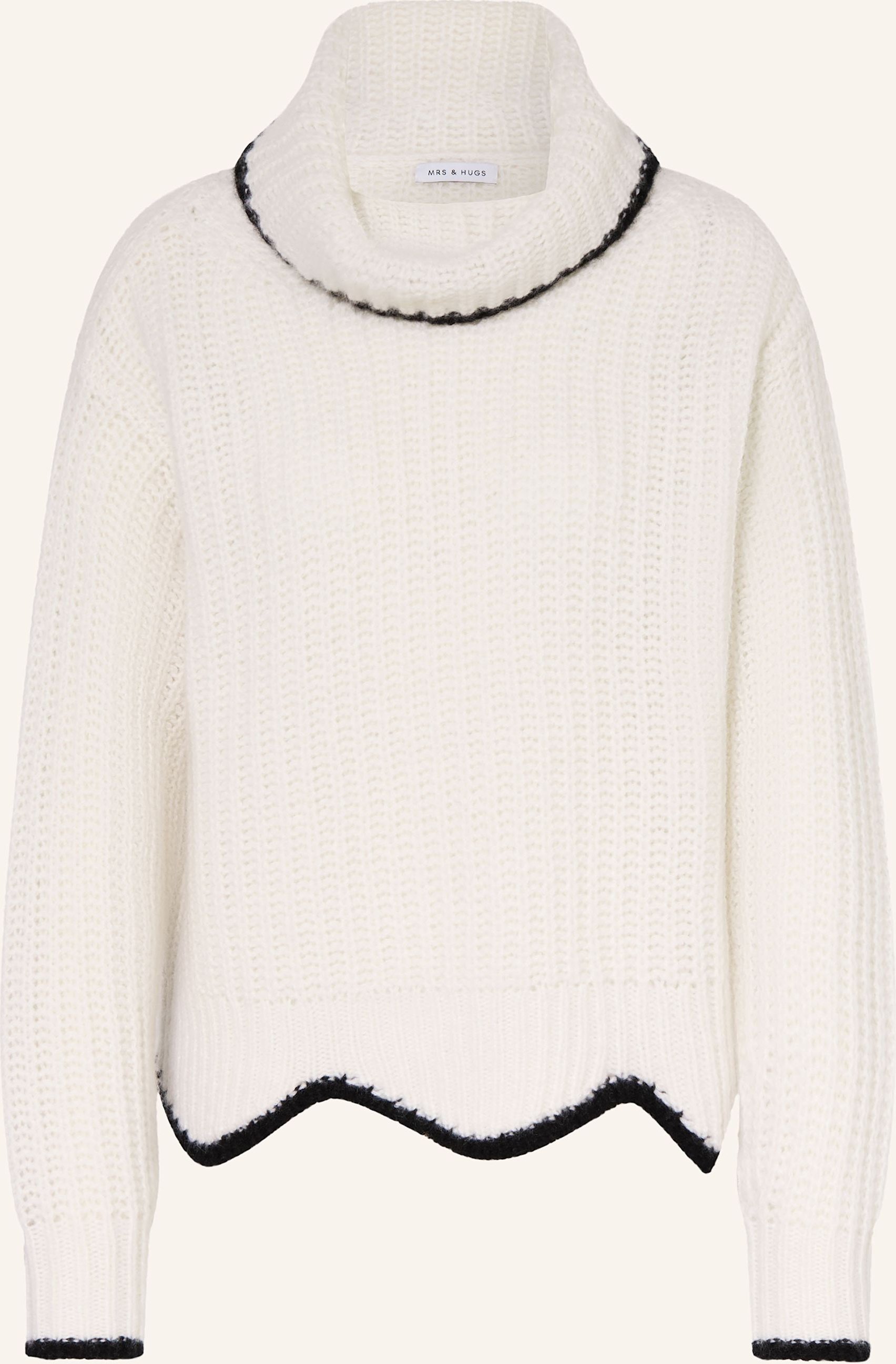 Mrs & Hugs Pullover Mit Cashmere weiss